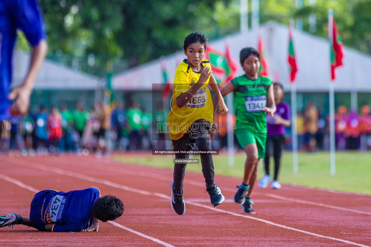 Day 1 of Inter-School Athletics Championship held in Male', Maldives on 22nd May 2022. Photos by: Maanish / images.mv