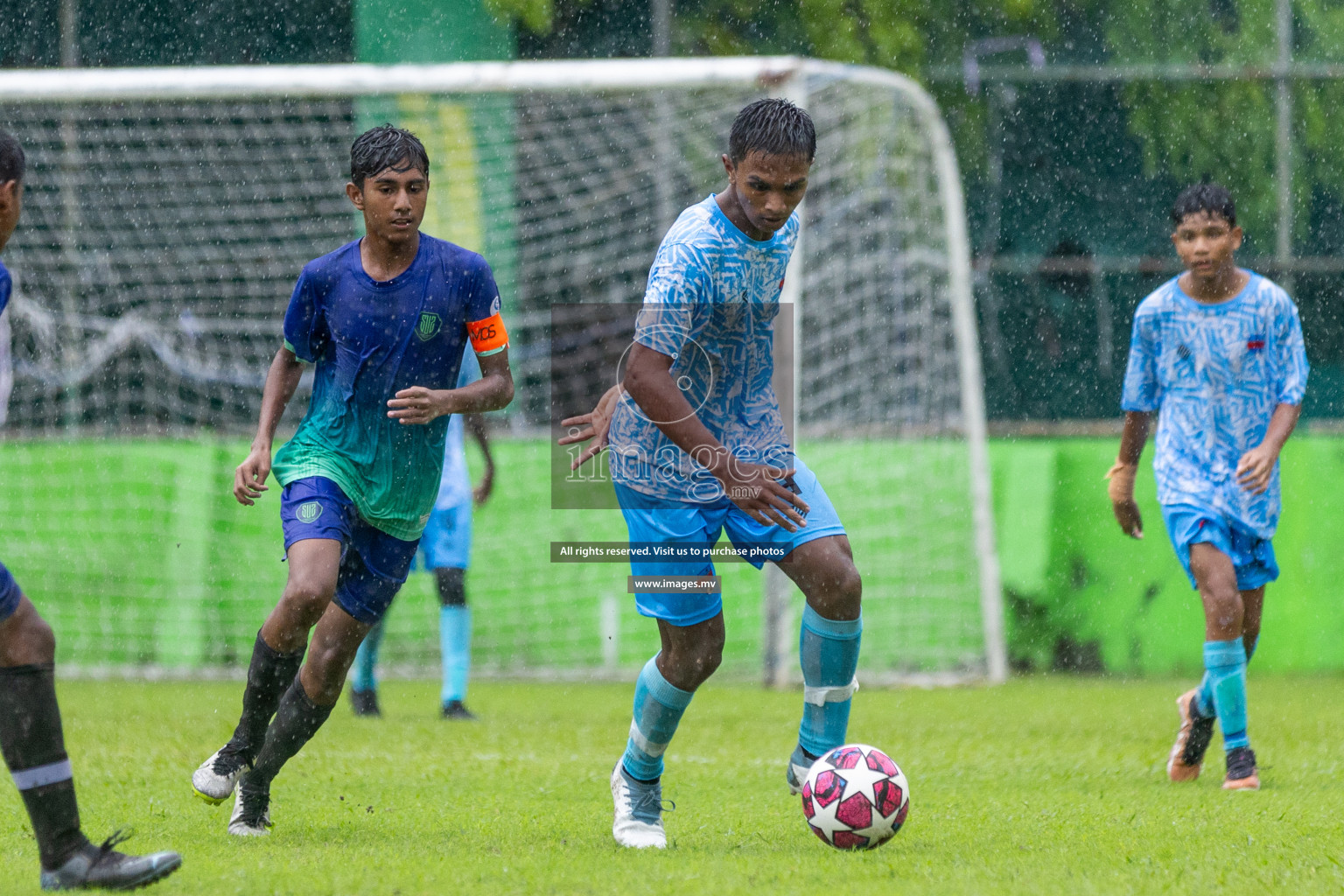 Day 1 of MILO Academy Championship 2023 (u14) was held in Henveyru Stadium Male', Maldives on 3rd November 2023. Photos: Nausham Waheed / images.mv