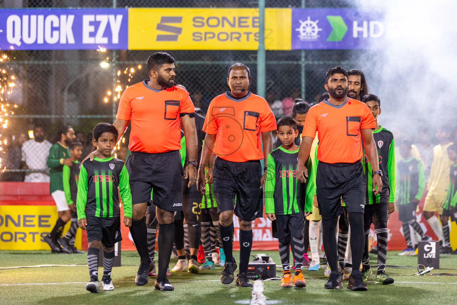 Opening of Golden Futsal Challenge 2024 with Charity Shield Match between L.Gan vs Th. Thimarafushi was held on Sunday, 14th January 2024, in Hulhumale', Maldives Photos: Ismail Thoriq / images.mv