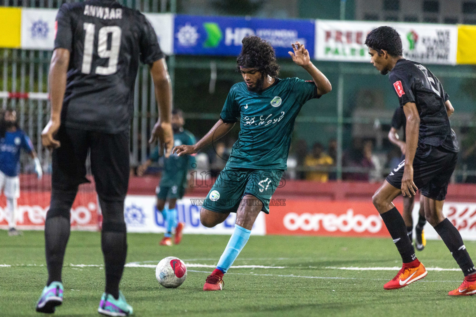 GA Kanduhulhudhoo VS GA Villingili in Day 14 of Golden Futsal Challenge 2024 was held on Sunday, 28th January 2024, in Hulhumale', Maldives Photos: Nausham Waheed / images.mv