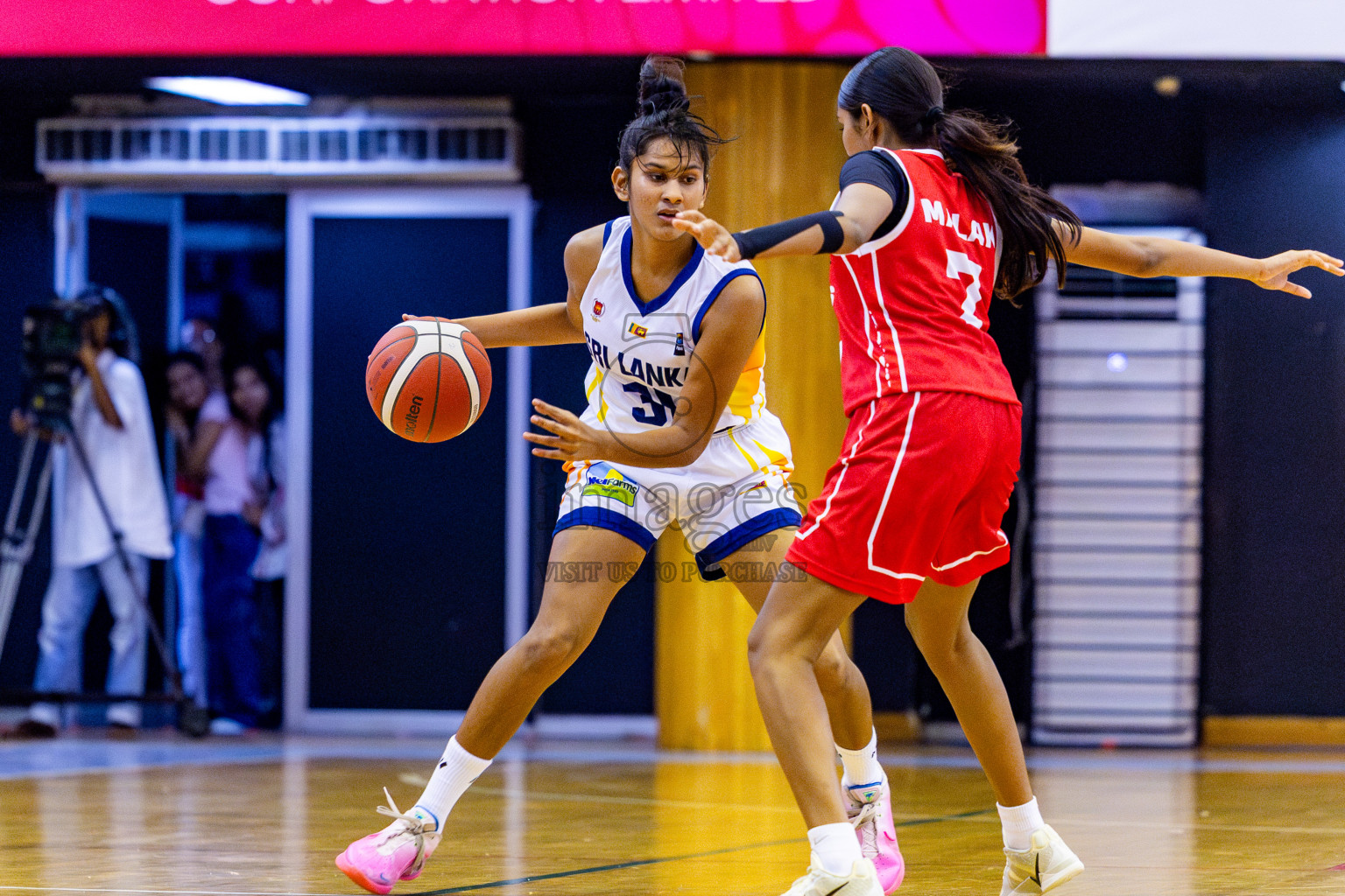 Maldives vs SriLanka in Day 2 of Under 16 Woman's Asian Cup SABA Qualifiers 2025 was held in Social Center, Male', Maldives on Friday, 13th June 2025. Photos: Nausham Waheed / images.mv