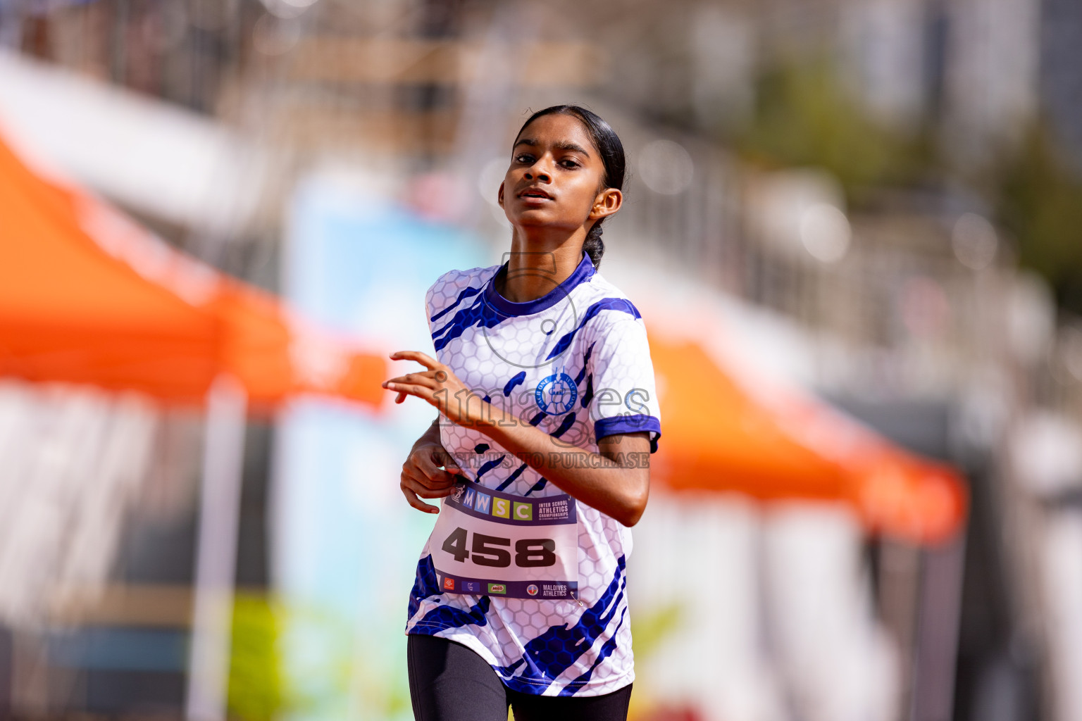 Day 3 of MWSC Interschool Athletics Championships 2024 held in Hulhumale Running Track, Hulhumale, Maldives on Monday, 11th November 2024. 
Photos by: Hassan Simah / Images.mv