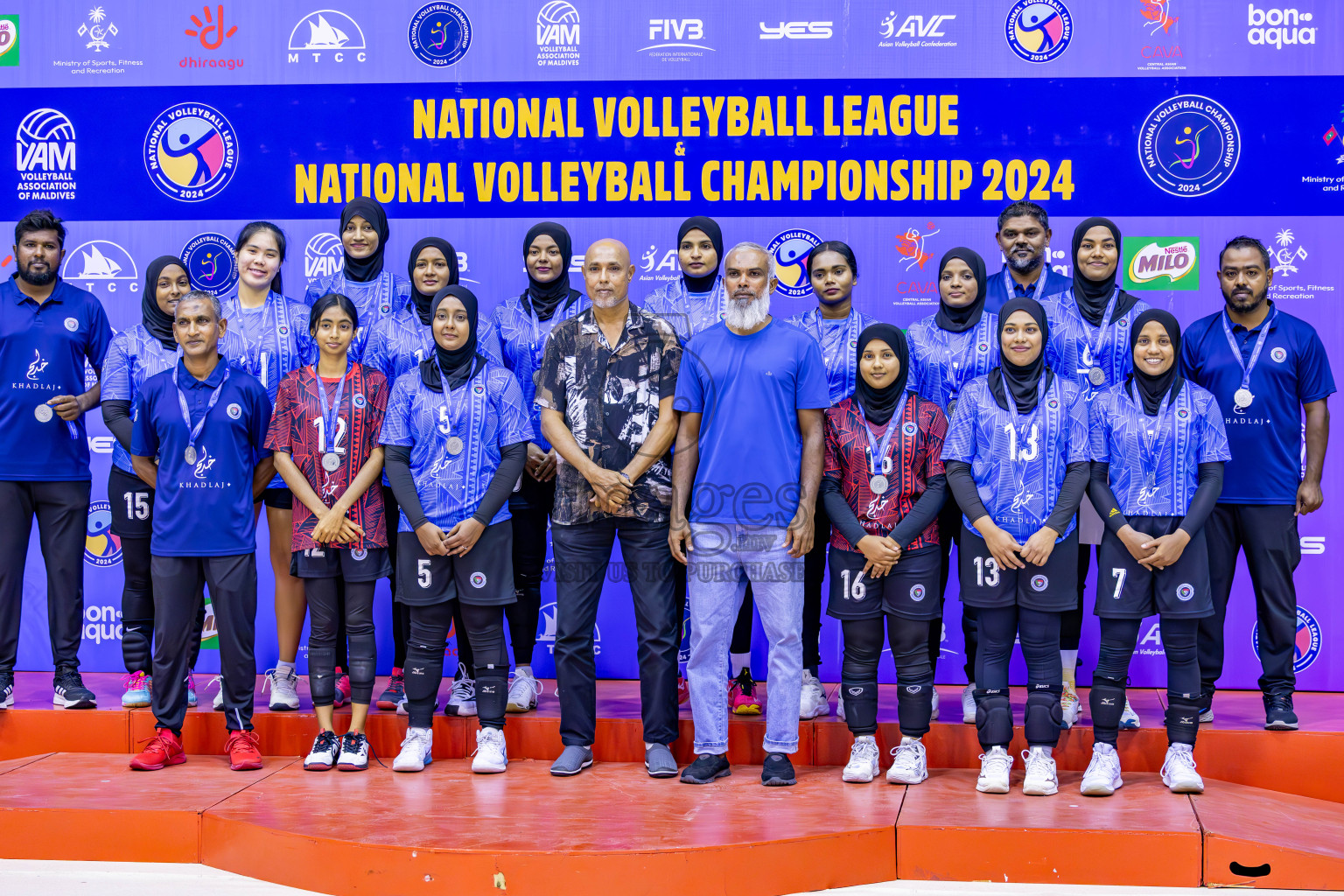 Club WAMCO vs Police Club in the final of National Volleyball Championship 2024 (women's division) was held in Social Center Indoor Hall on Thursday, 24th October 2024. 
Photos: Ismail Thoriq / images.mv