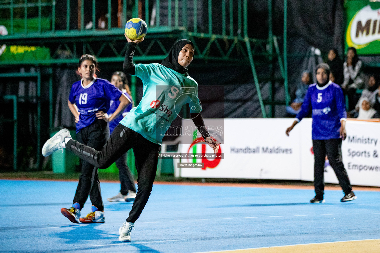 Day 8 of 7th Inter-Office/Company Handball Tournament 2023, held in Handball ground, Male', Maldives on Friday, 23rd September 2023 Photos: Hassan Simah/ Images.mv