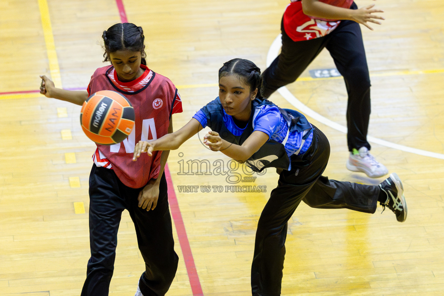 Day 2 of 25th Inter-School Netball Tournament was held in Social Center at Male', Maldives on Saturday, 10th August 2024. Photos: Nausham Waheed/ Mohamed Mahfooz Moosa / images.mv