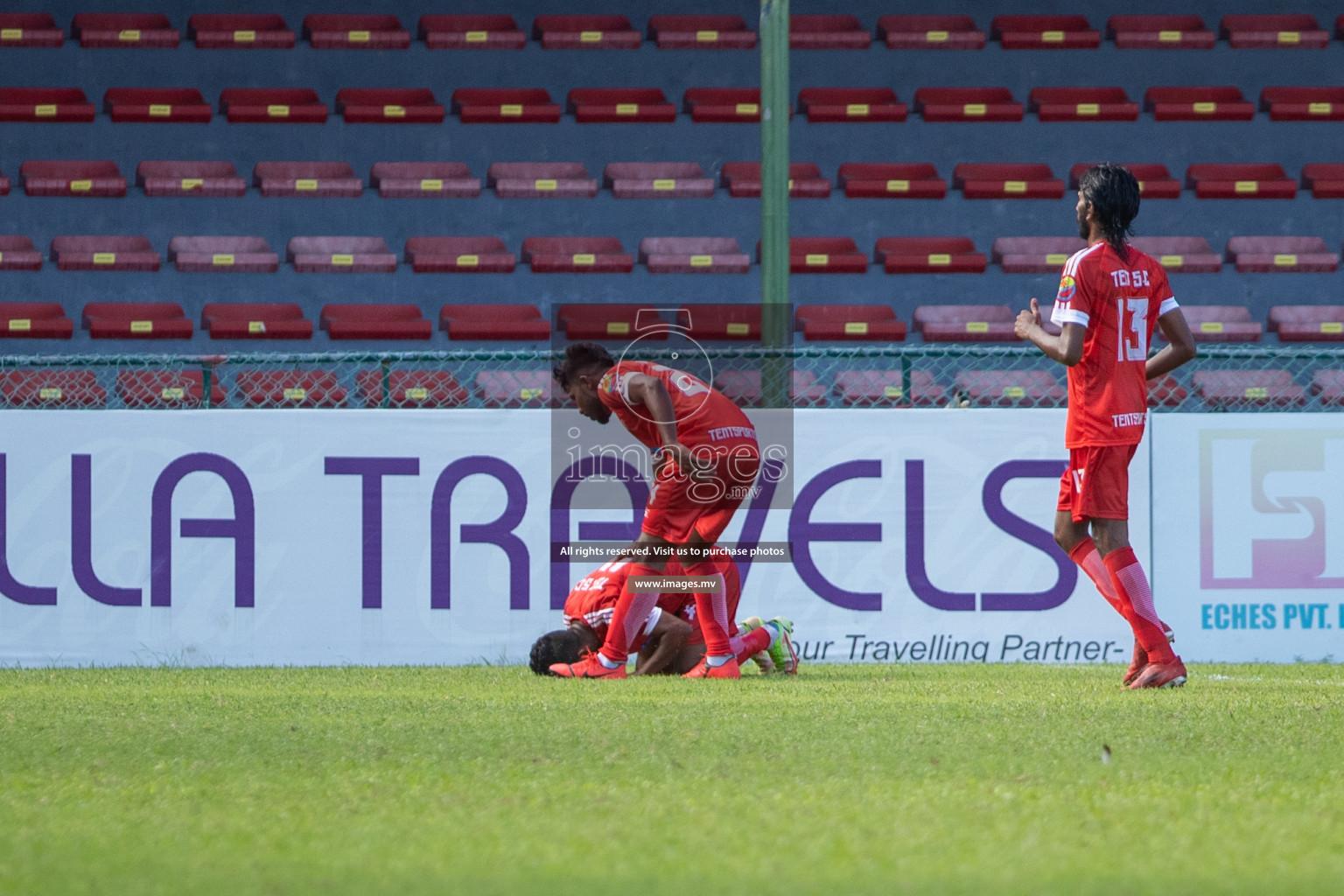 Tent Sports Club vs Club PK in 2nd Division 2022 on 13th July 2022, held in National Football Stadium, Male', Maldives  Photos: Hassan Simah / Images.mv