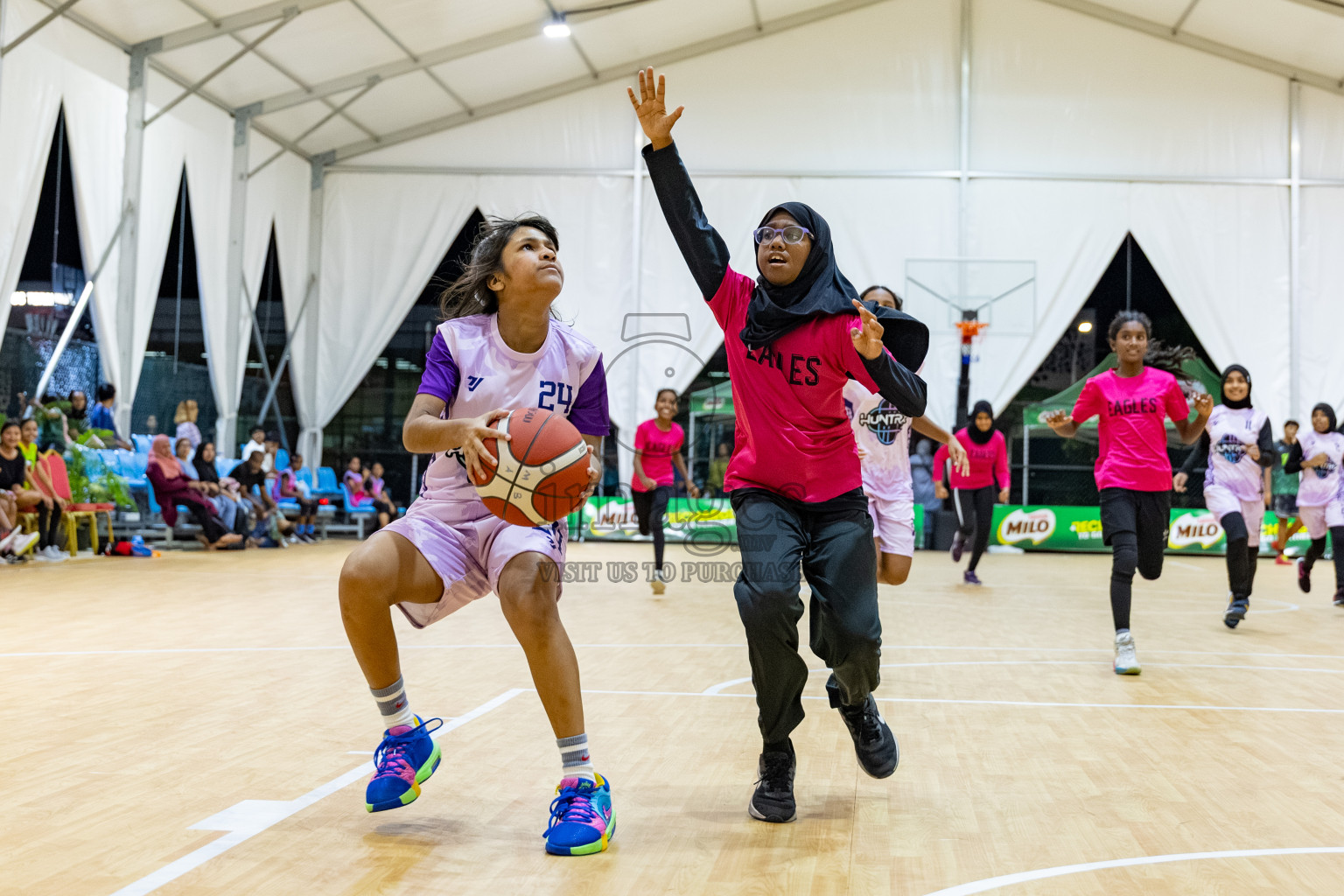 Milo 5 x 5 Junior Challenge 2025 - Basketball tournament held in Basketball Training Center, Male', Maldives on Thursday, 09th October 2025. 
Photo by: Hassan Simah / Images.mv