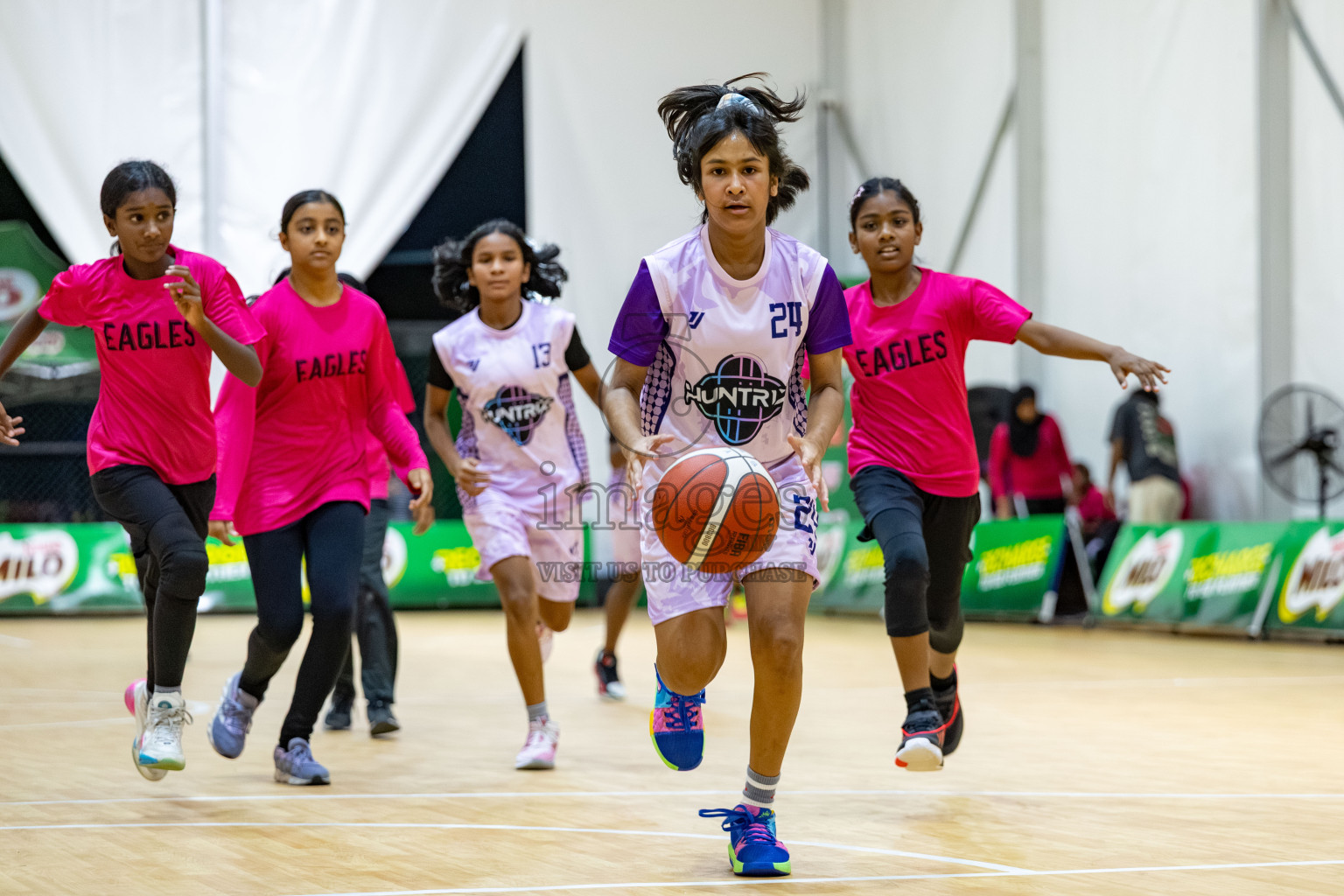 Milo 5 x 5 Junior Challenge 2025 - Basketball tournament held in Basketball Training Center, Male', Maldives on Thursday, 09th October 2025. 
Photo by: Hassan Simah / Images.mv