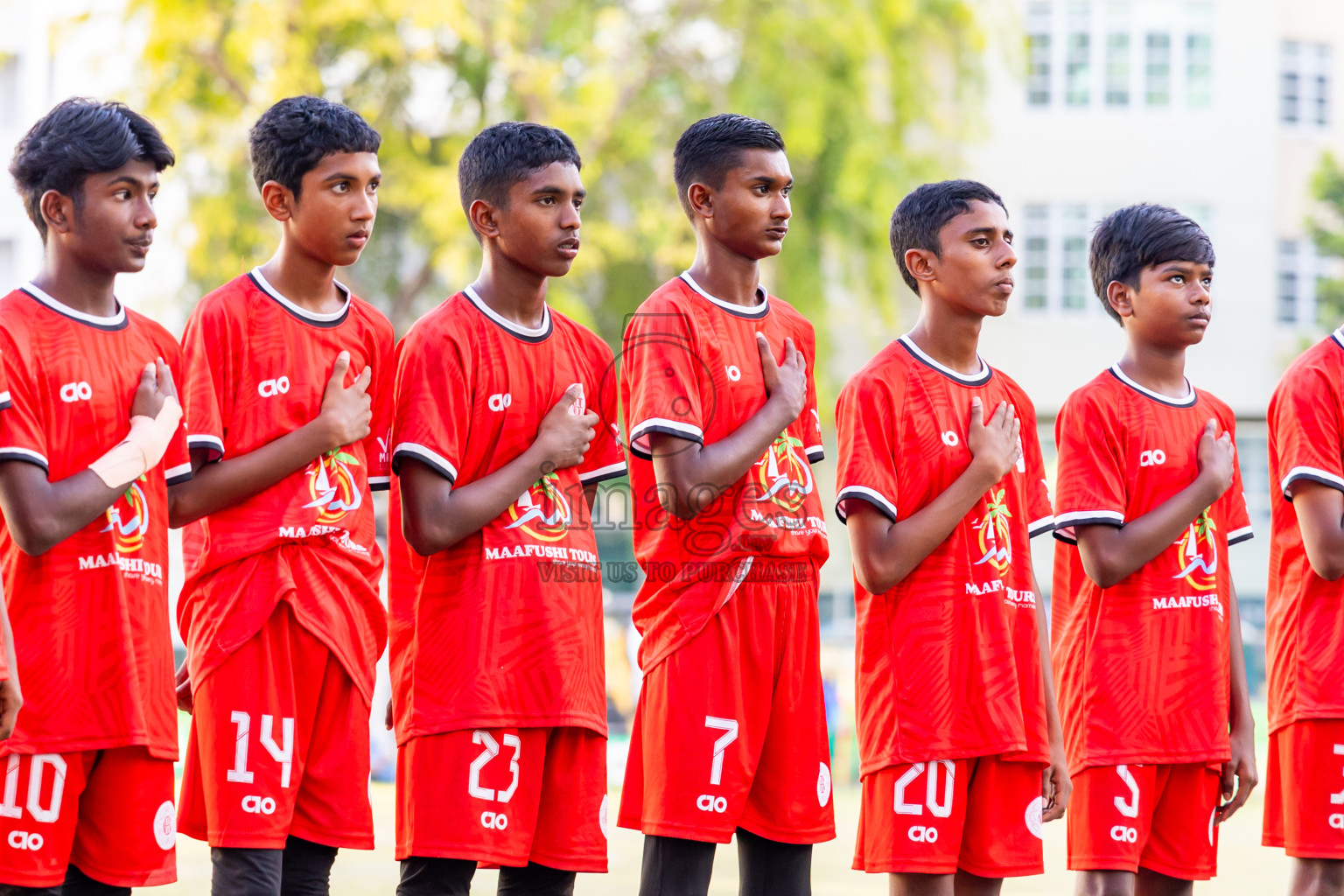 Day 5 of MILO Academy Championship 2025 (U14) was held on Monday, 3rd November 2025 at Henveiru Football Grounds, Male', Maldives . Photos: Nausham Waheed / images.mv