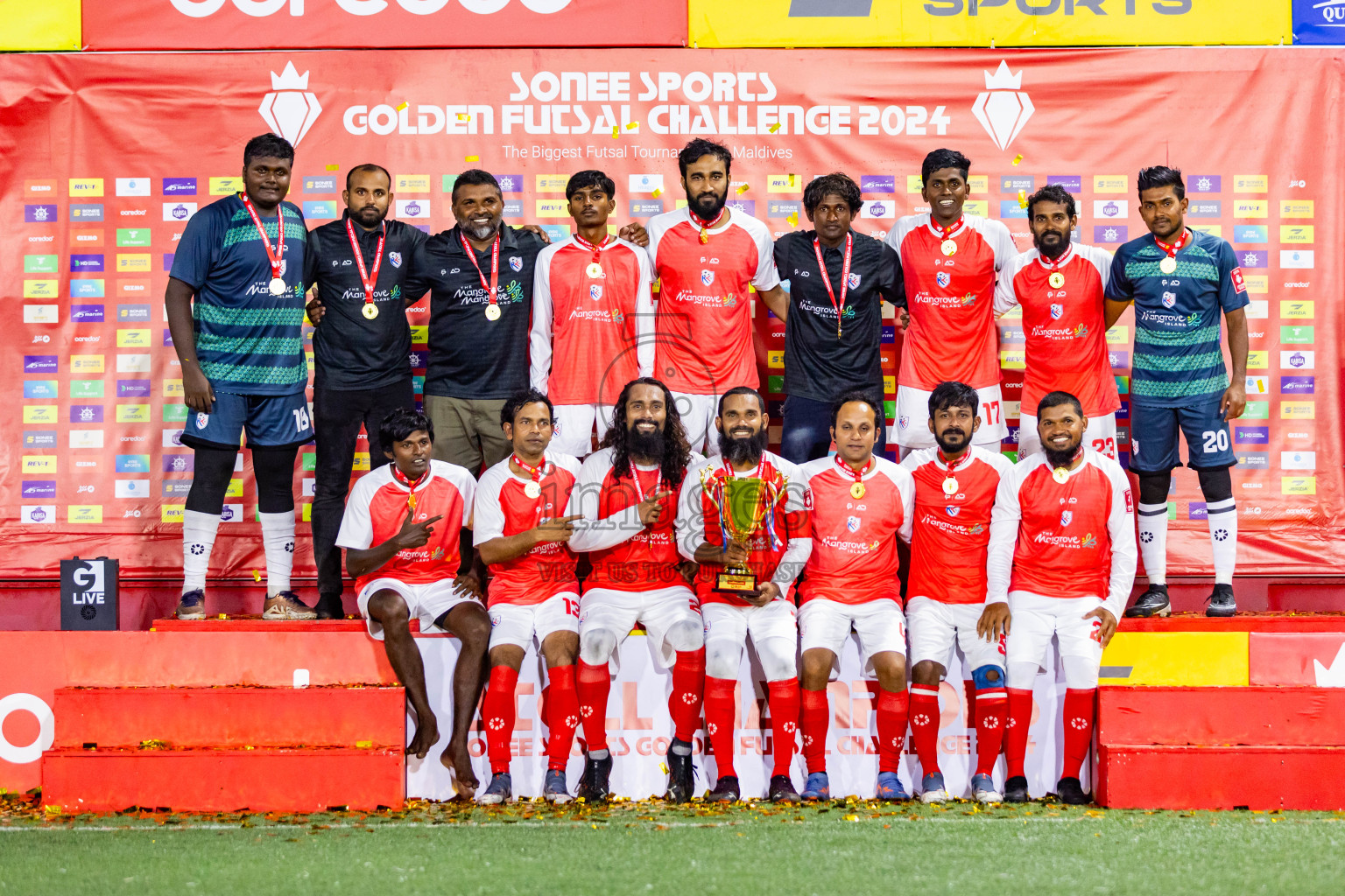 N Maafaru vs N Kendhikulhudhoo in Day 23 of Golden Futsal Challenge 2024 was held on Tuesday , 6th February 2024 in Hulhumale', Maldives Photos: Nausham Waheed / images.mv