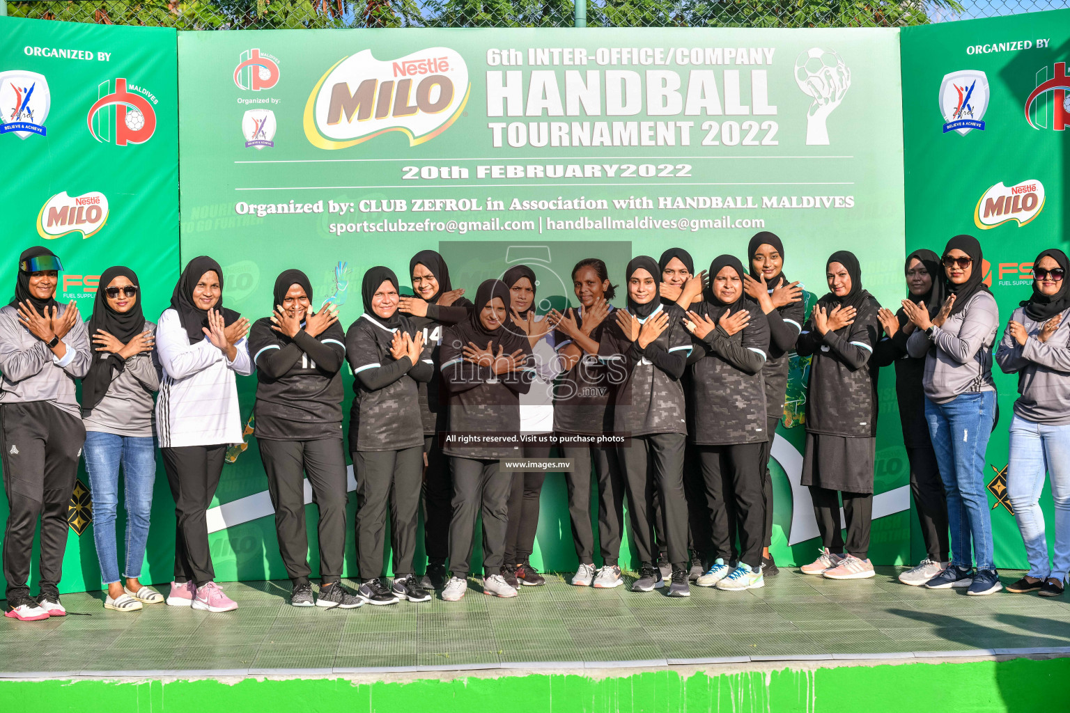 Day 8 of Milo 6th Inter Office Handball Tournament 2022 - Photos by Nausham Waheed