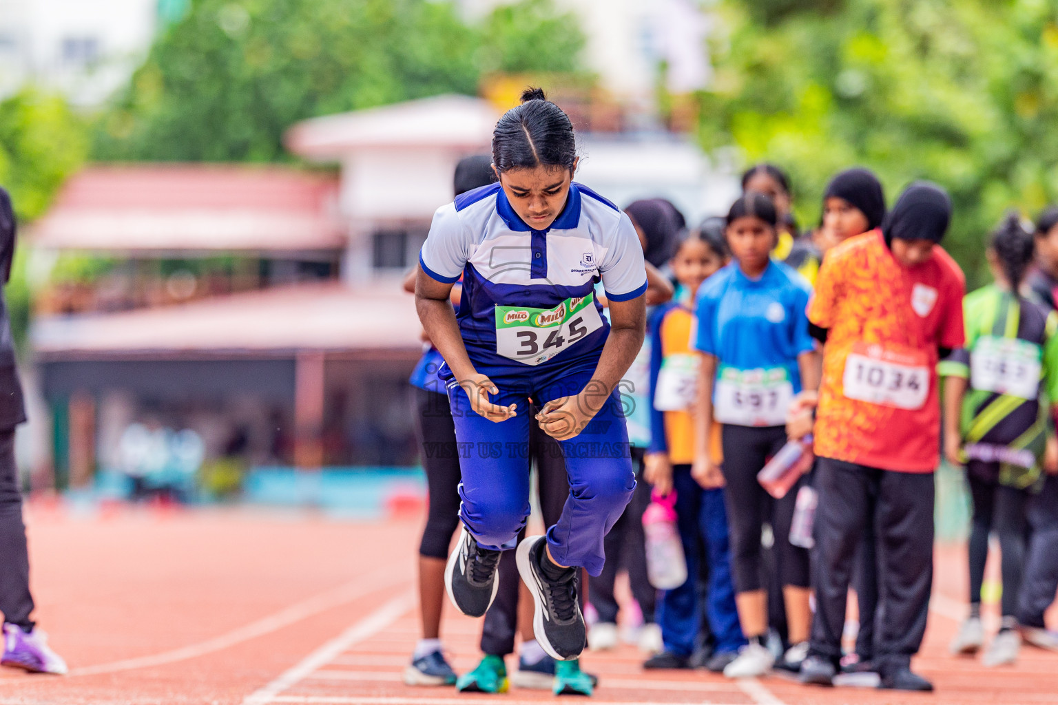 Day 4 of Inter-school Athletics Championship 2025 held in Ekuveni Synthetic Track, Male', Maldives on Thursday, 09th October 2025. Photos by: Areef Adam / Images.mv