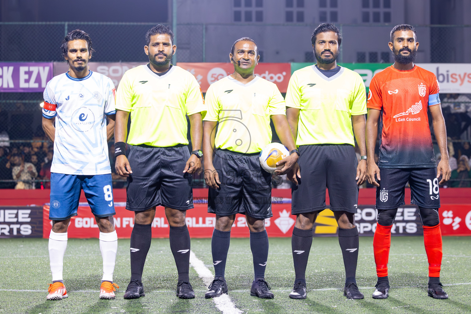 L Gan vs L Maabaidhoo in Day 14 of Golden Futsal Challenge 2025 was held on Saturday, 18th January 2025, in Hulhumale', Maldives. Photos: Ismail Thoriq / images.mv