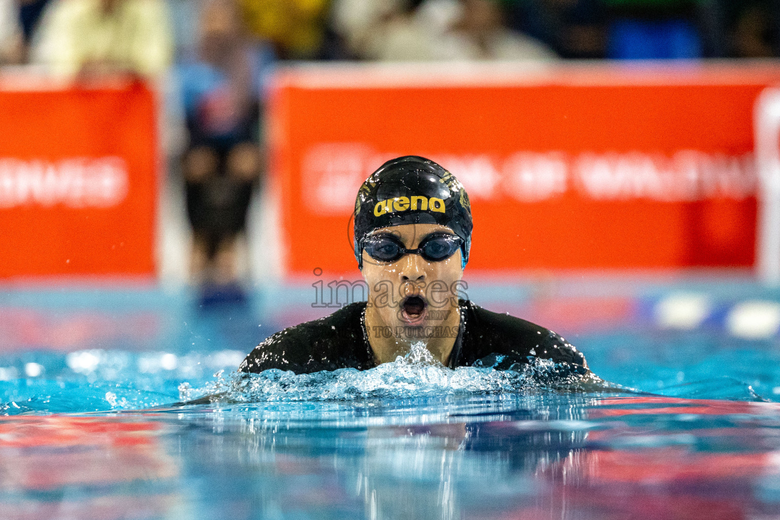 Day 7 of National Swimming Competition 2024 held in Hulhumale', Maldives on Thursday, 19th December 2024.
Photos: Ismail Thoriq / images.mv