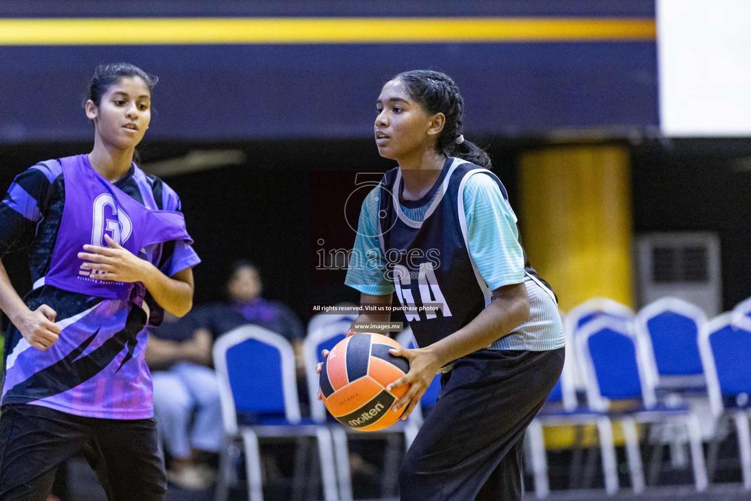 Day 11 of 24th Interschool Netball Tournament 2023 was held in Social Center, Male', Maldives on 6th November 2023. Photos: Nausham Waheed / images.mv