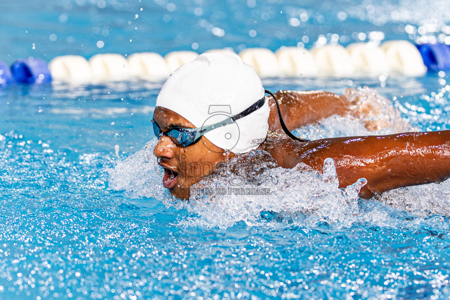 Day 4 of 1st National Short Course Swimming Competition held in Hulhumale', Maldives on Tuesday, 17th June 2025. Photos: Nausham Waheed / images.mv