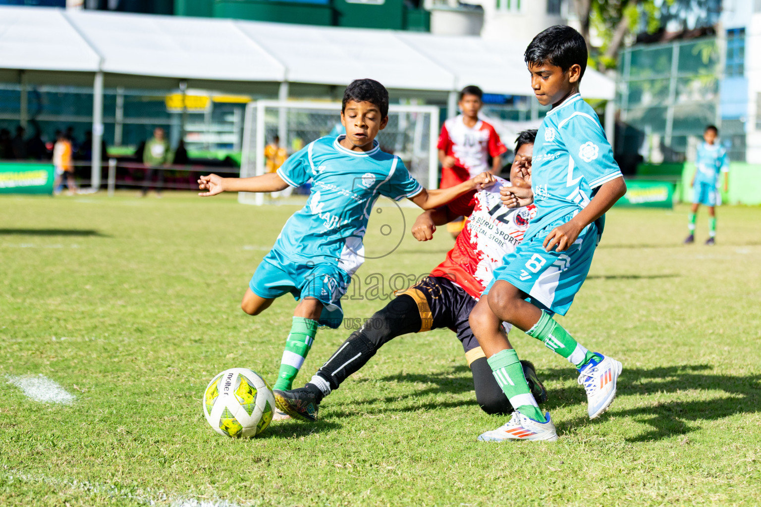 Day 3 of MILO Academy Championship 2025 (U-12) was held at Henveiru Stadium in Male', Maldives on Saturday, 3rd May 2025. 
Photos: Hassan Simah  / images.mv