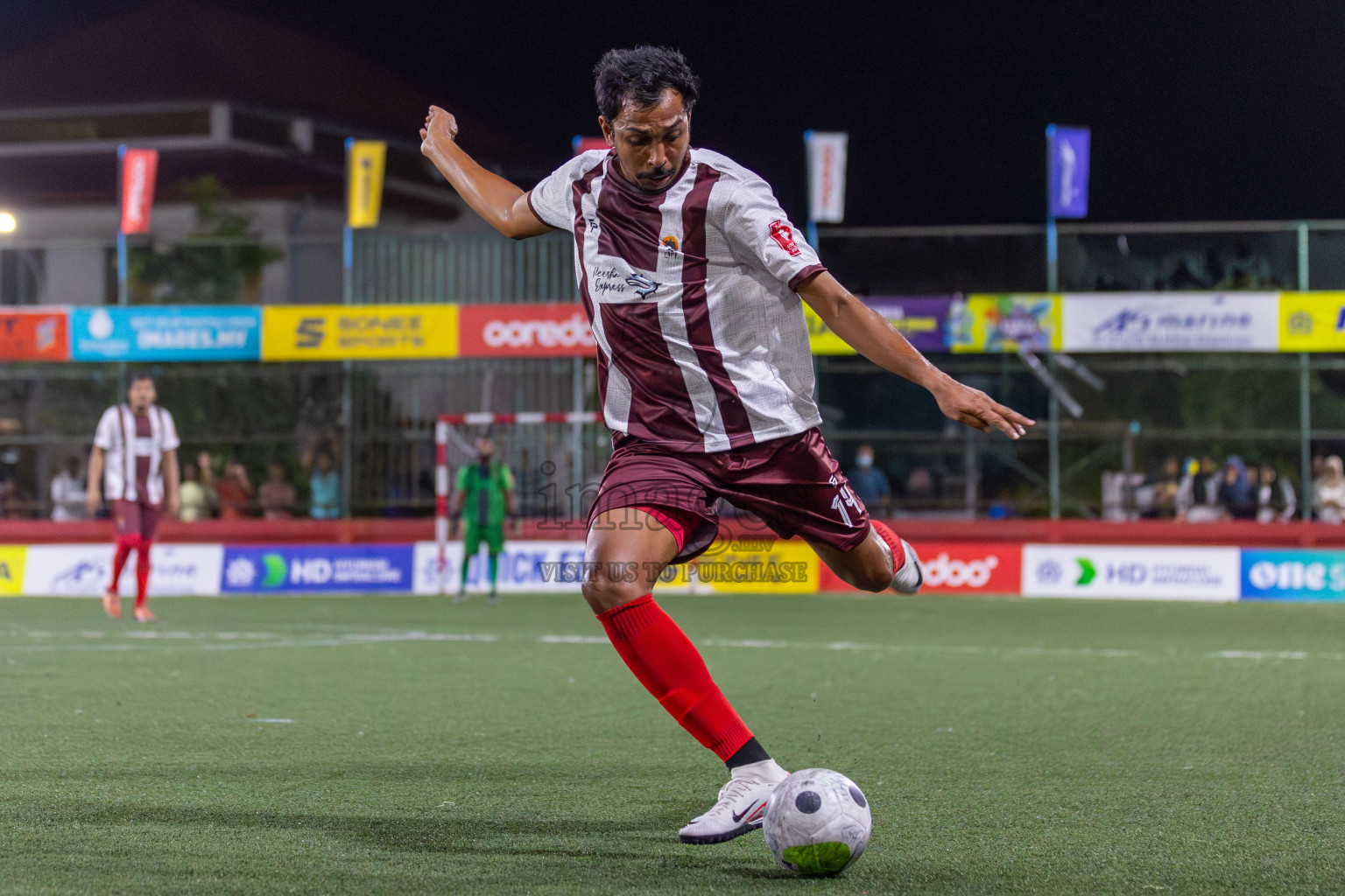 ADh Fenfushi vs ADh Dhangethi in Day 3 of Golden Futsal Challenge 2024 was held on Thursday, 18th January 2024, in Hulhumale', Maldives Photos: Mohamed Mahfooz Moosa / images.mv