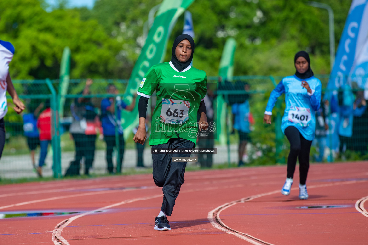 Day two of Inter School Athletics Championship 2023 was held at Hulhumale' Running Track at Hulhumale', Maldives on Sunday, 15th May 2023. Photos: Nausham Waheed / images.mv