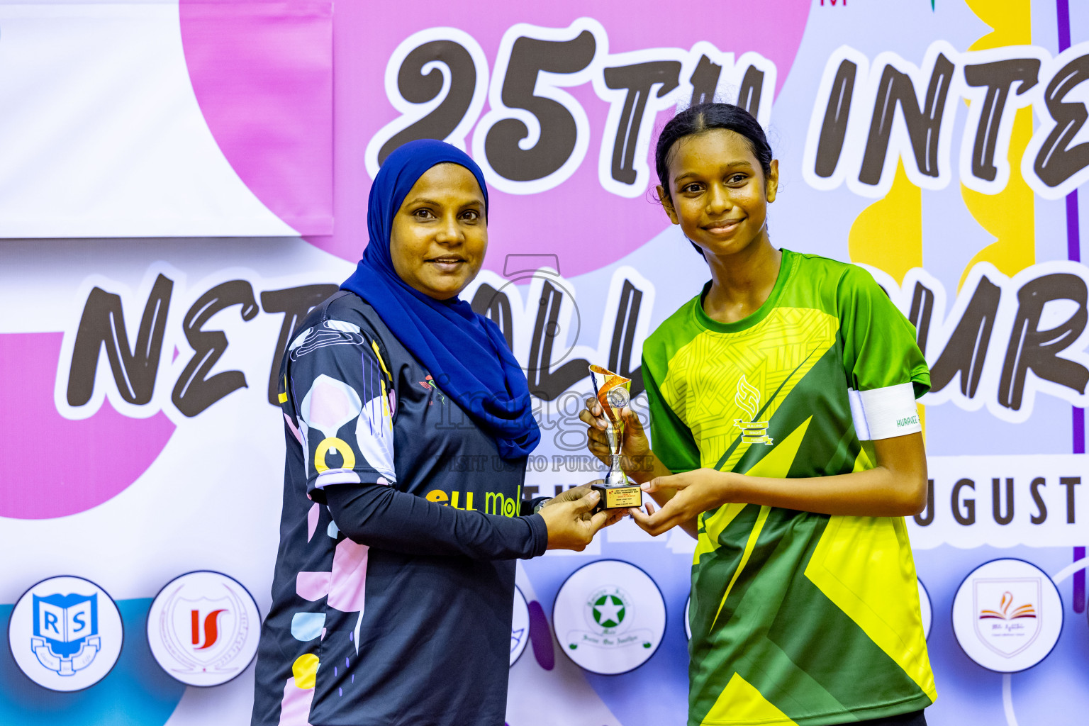 Day 3 of 25th Inter-School Netball Tournament was held in Social Center at Male', Maldives on Sunday, 11th August 2024. Photos: Nausham Waheed / images.mv