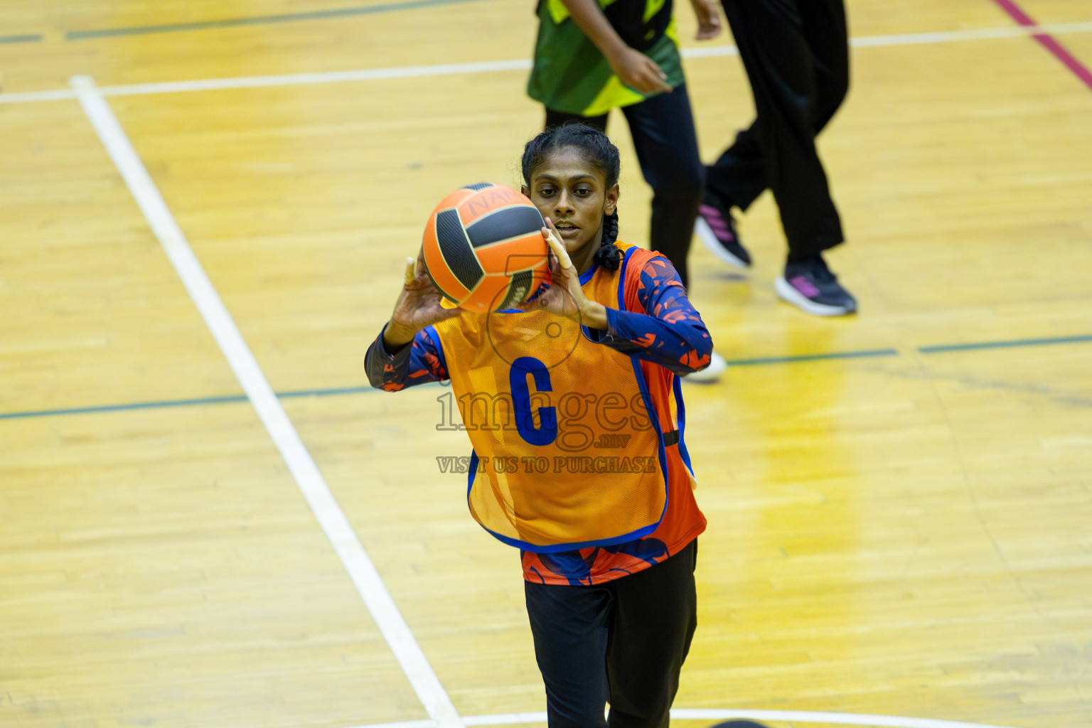 Day 13 of 25th Inter-School Netball Tournament was held in Social Center at Male', Maldives on Saturday, 24th August 2024. Photos: Mohamed Mahfooz Moosa / images.mv