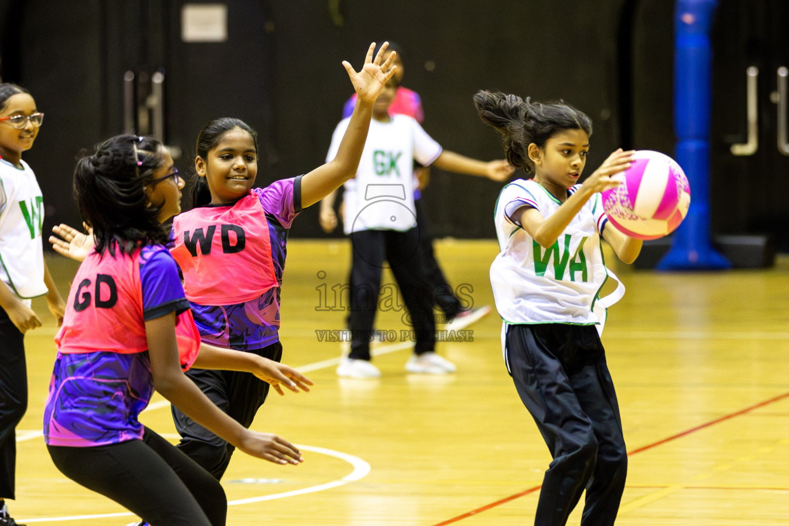 NSA B vs Net Queens Day 6  of 3rd Netball Junior Championship, held at Social Center on Friday 24th January 2025 . Photos: Shuu Abdul Sattar / images.mv