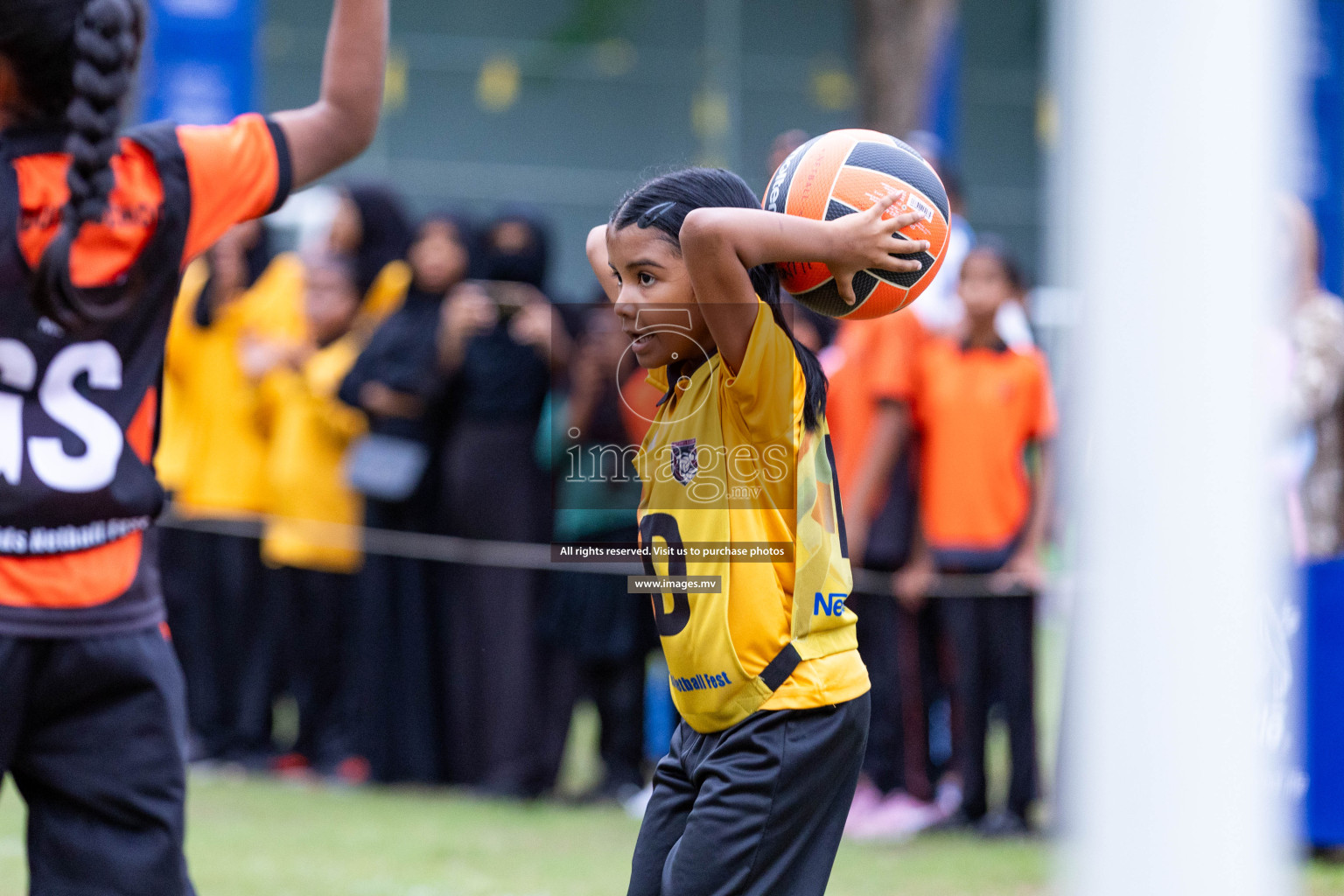 Day 2 of Nestle' Kids Netball Fiesta 2023 held in Henveyru Stadium, Male', Maldives on Thursday, 1st December 2023. Photos by Nausham Waheed / Images.mv