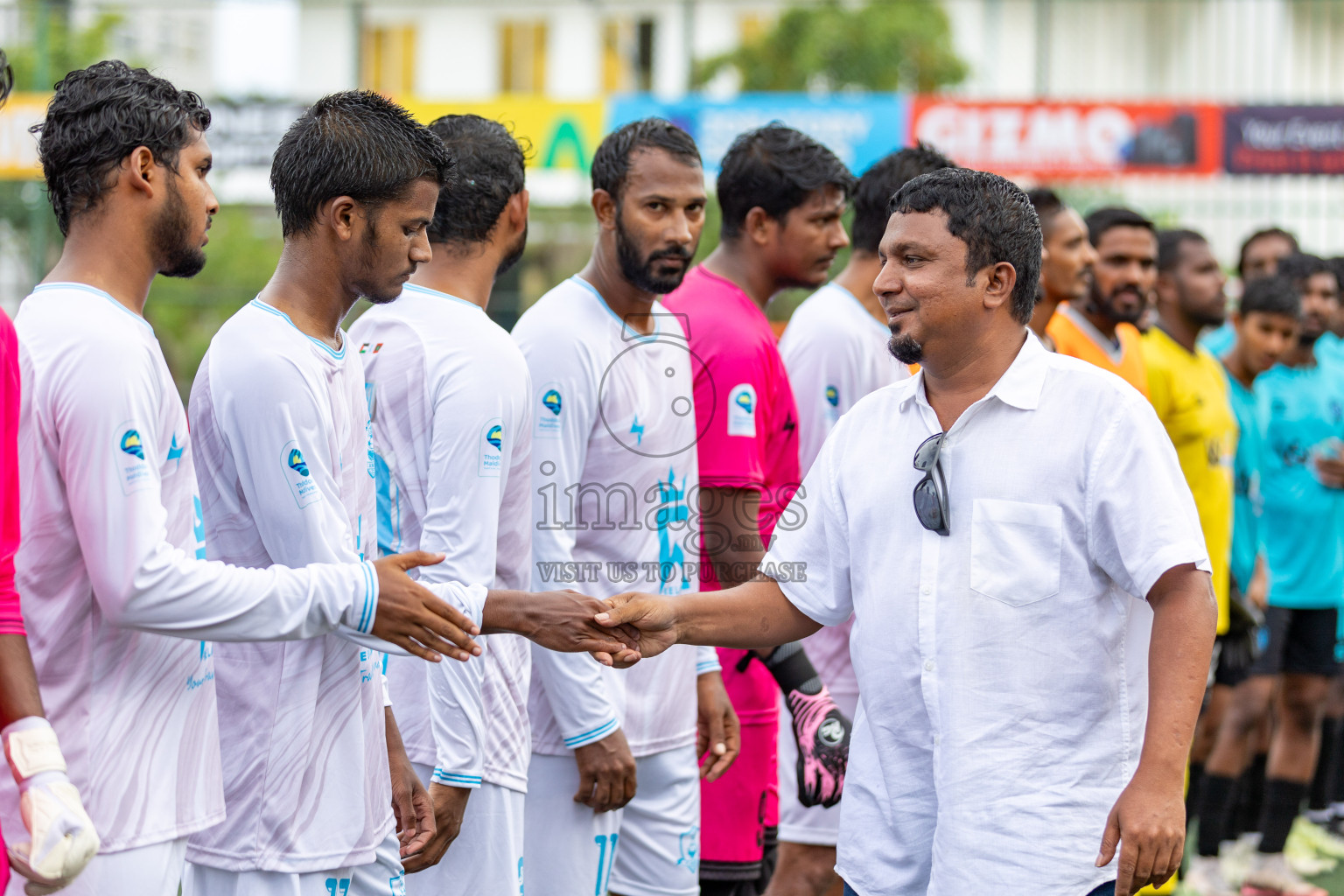 AA. Thoddoo VS AA. Himandhoo in Day 7 of Golden Futsal Challenge 2025 was held on Saturday, 11th January 2025, in Hulhumale', Maldives Photos: Hassan Simah / images.mv