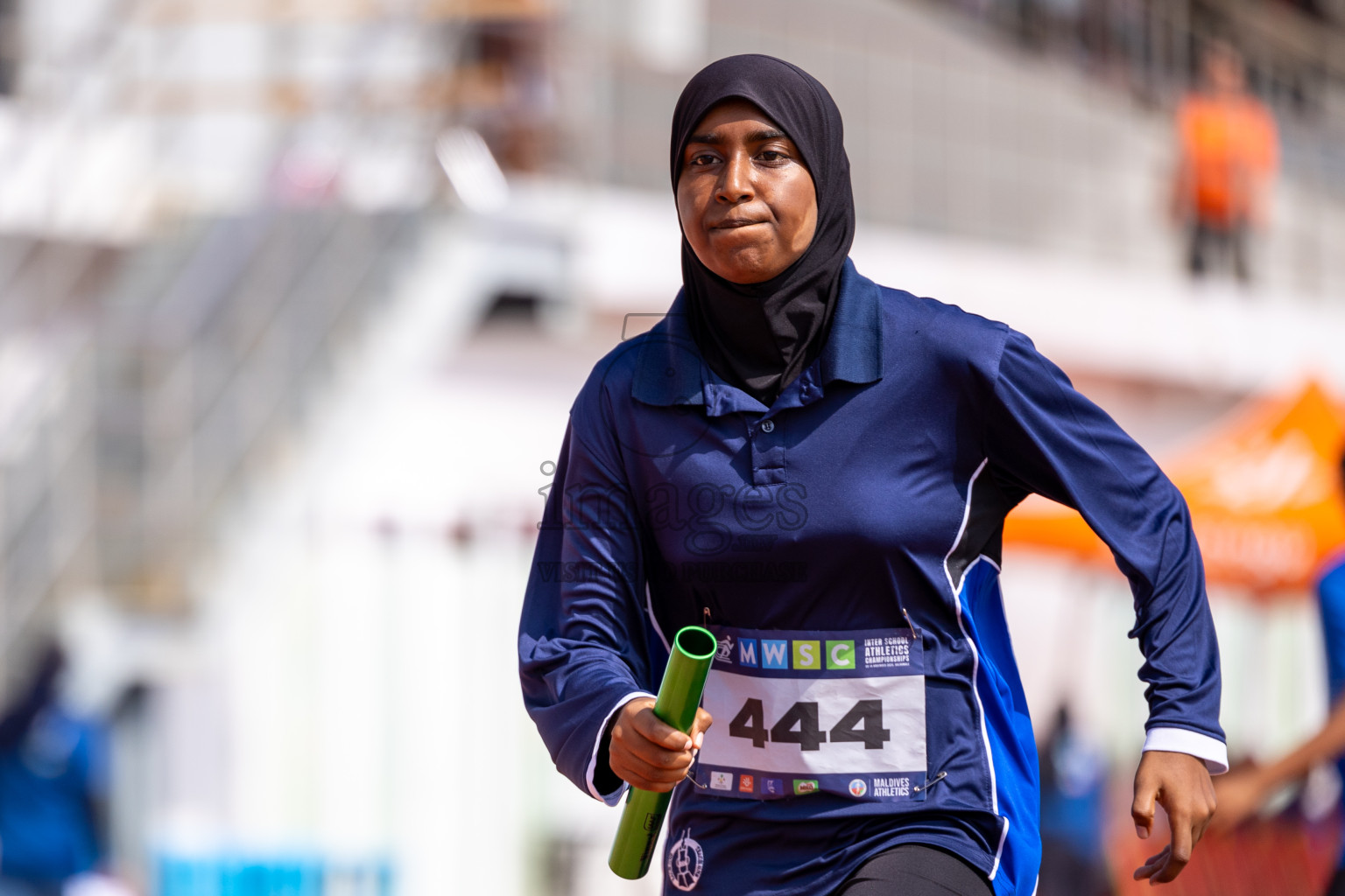 Day 6 of MWSC Interschool Athletics Championships 2024 held in Hulhumale Running Track, Hulhumale, Maldives on Thursday, 14th November 2024. Photos by: Ismail Thoriq / Images.mv