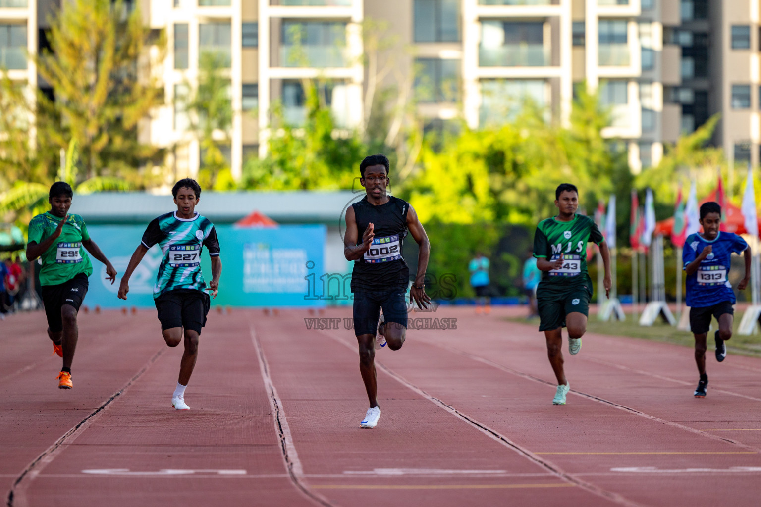 Day 1 of MWSC Interschool Athletics Championships 2024 held in Hulhumale Running Track, Hulhumale, Maldives on Saturday, 9th November 2024. 
Photos by: Hassan Simah / Images.mv