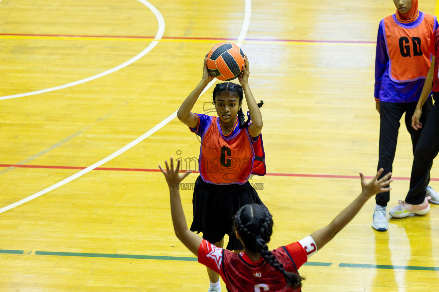 Day 13 of 25th Inter-School Netball Tournament was held in Social Center at Male', Maldives on Saturday, 24th August 2024. Photos: Mohamed Mahfooz Moosa / images.mv