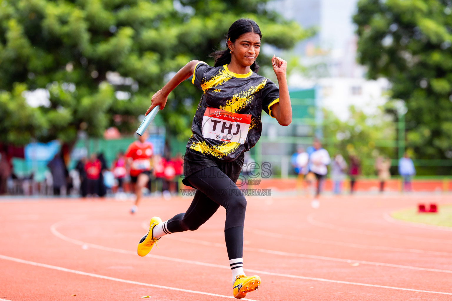 Day 6 of Inter-school Athletics Championship 2025 held in Ekuveni Synthetic Track, Male', Maldives on Sunday, 12th October 2025. Photos by: Nausham Waheed / Images.mv