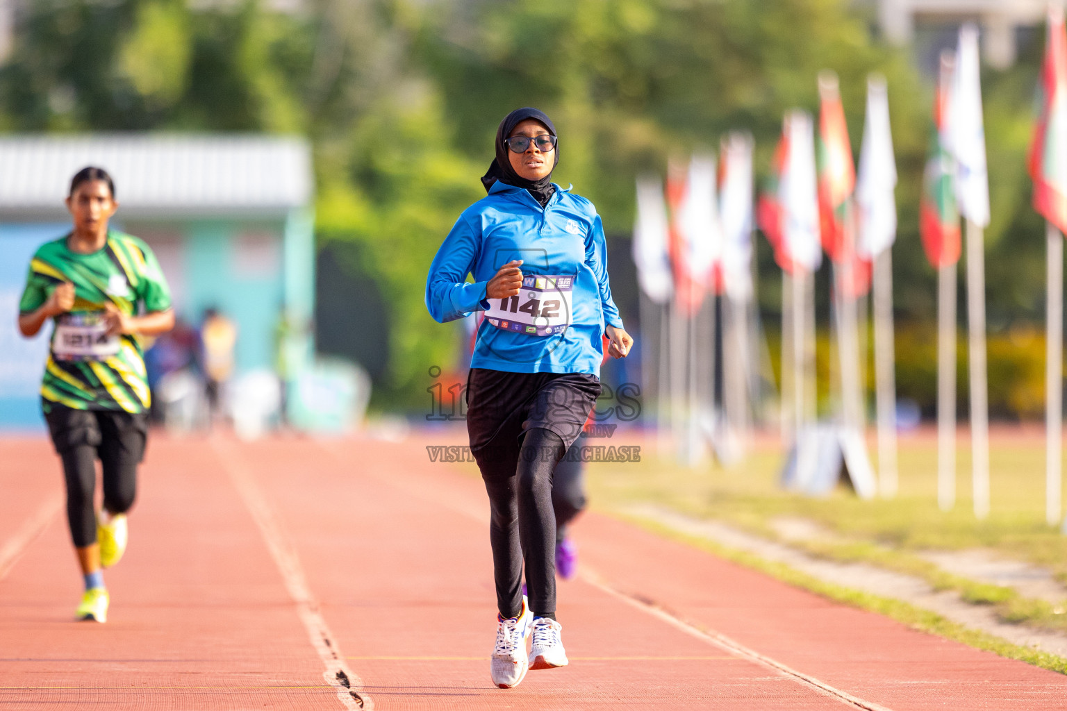 Day 5 of MWSC Interschool Athletics Championships 2024 held in Hulhumale Running Track, Hulhumale, Maldives on Wednesday, 13th November 2024. Photos by: Raif Yoosuf / Images.mv