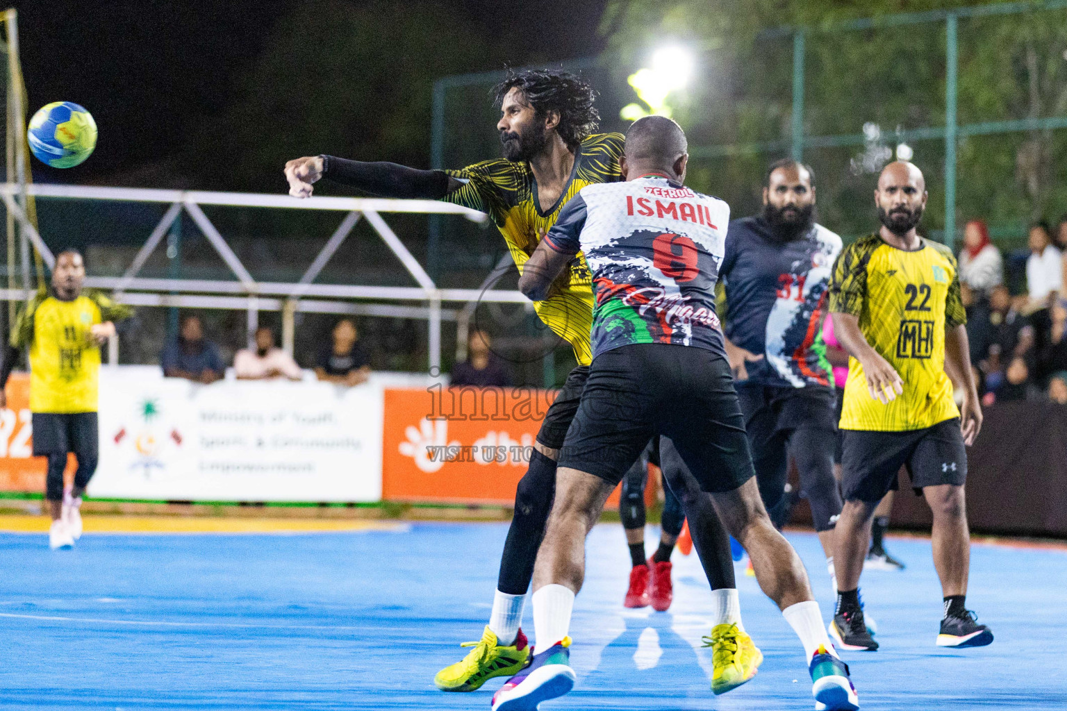 Day 11 of 10th National Handball Tournament 2023, held in Handball ground, Male', Maldives on Friday, 8th December 2023 Photos: Nausham Waheed/ Images.mv