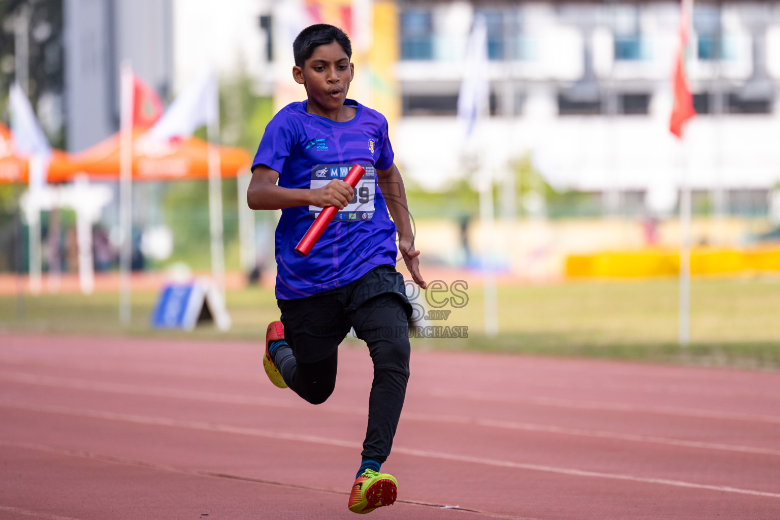 Day 5 of MWSC Interschool Athletics Championships 2024 held in Hulhumale Running Track, Hulhumale, Maldives on Wednesday, 13th November 2024. Photos by: Ismail Thoriq / Images.mv