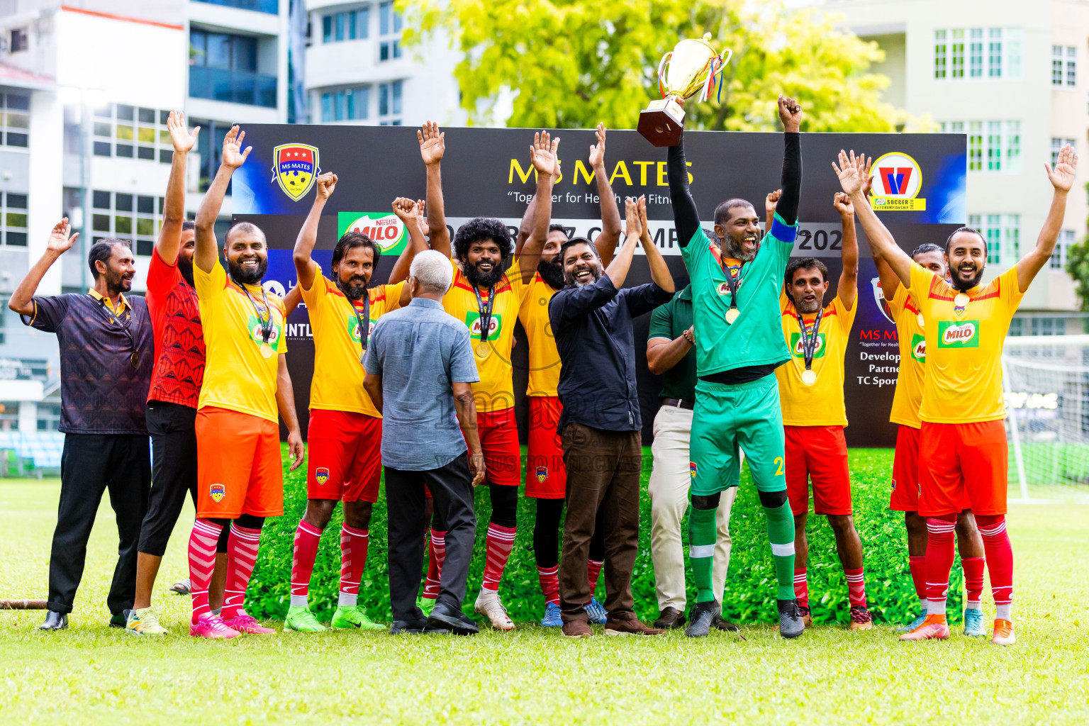 Day 3 of MILO Soccer 7 v 7 Championship 2024 was held at Henveiru Stadium in Male', Maldives on Saturday, 25th April 2024. Photos: Nausham Waheed / images.mv