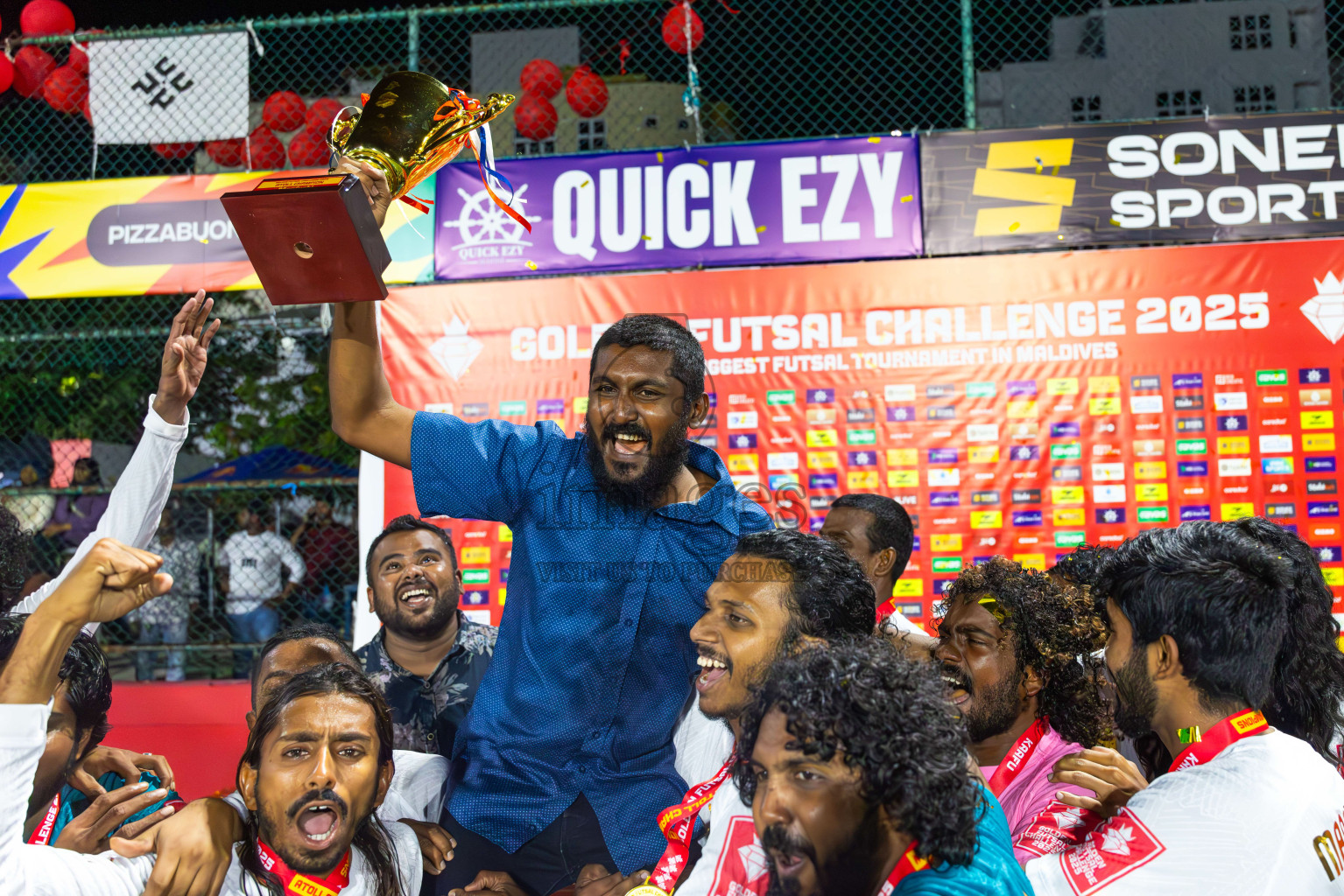 K Maafushi vs K Kaashidhoo in Kaafu Atoll Finals Day 27 of Golden Futsal Challenge 2025 was held on Friday , 31st January 2025, in Hulhumale', Maldives. Photos: Abdulla Abeed / images.mv