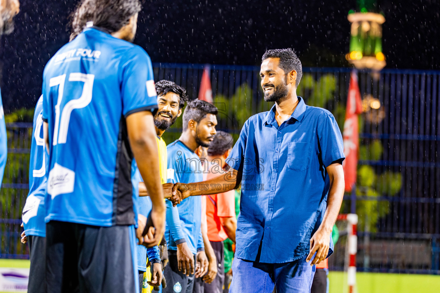 Eightyfour FC vs Muring FC in Day 3 of Eydhafushi Futsal Cup 2024 was held on Wednesday, 10th April 2024, in B Eydhafushi, Maldives Photos: Nausham Waheed / images.mv