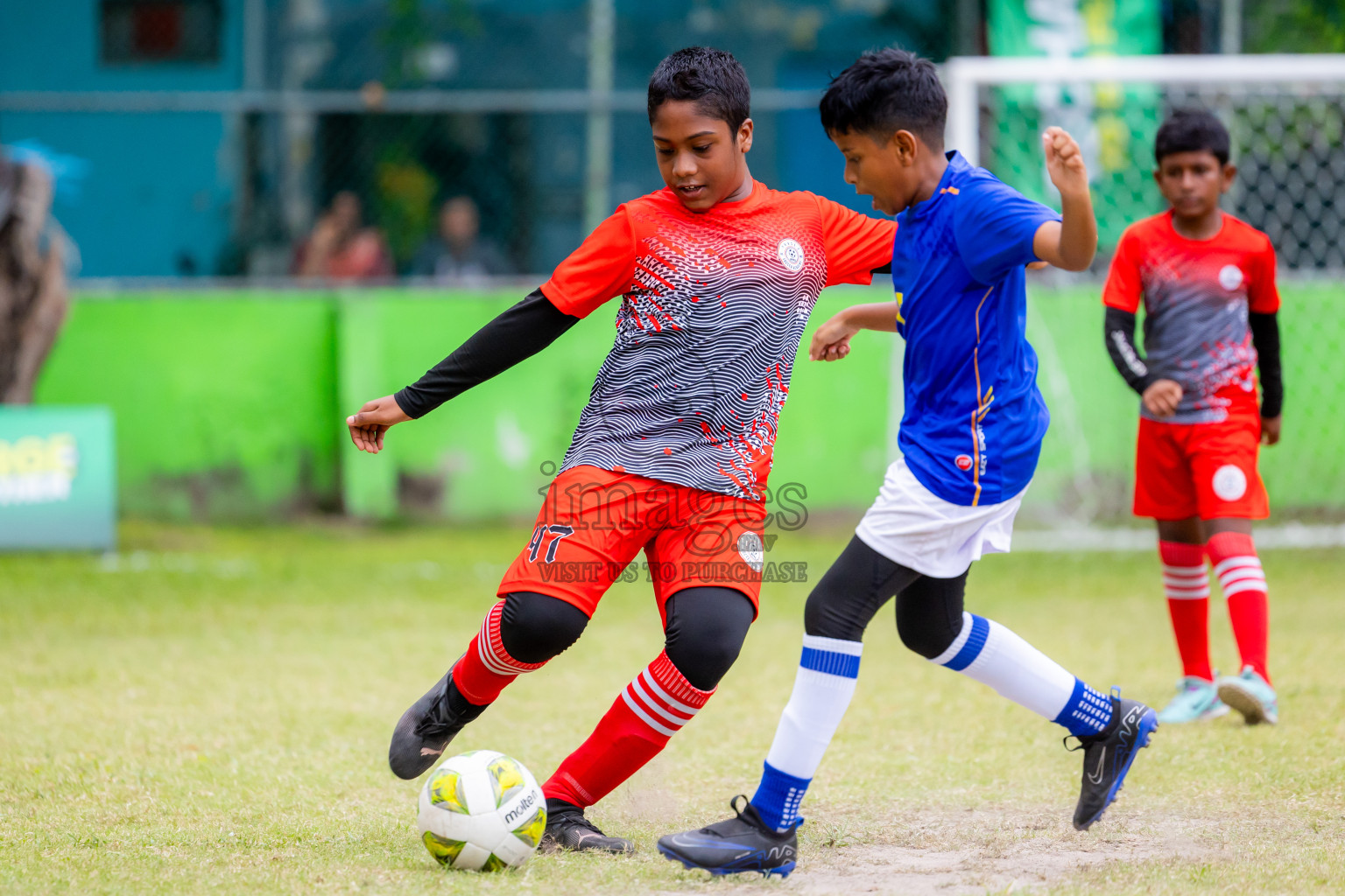 Day 1 of MILO Academy Championship 2025 (U-12) was held at Henveiru Stadium in Male', Maldives on Thursday, 1st May 2025. Photos: Nausham Waheed / images.mv