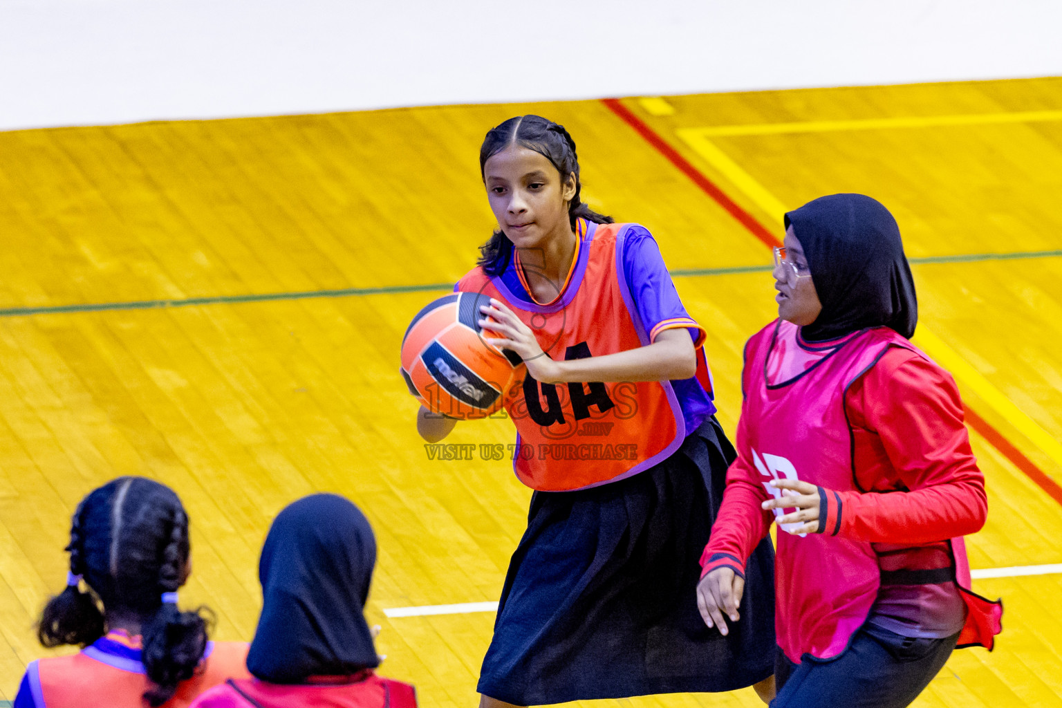 Day 2 of 25th Inter-School Netball Tournament was held in Social Center at Male', Maldives on Saturday, 10th August 2024. Photos: Nausham Waheed / images.mv