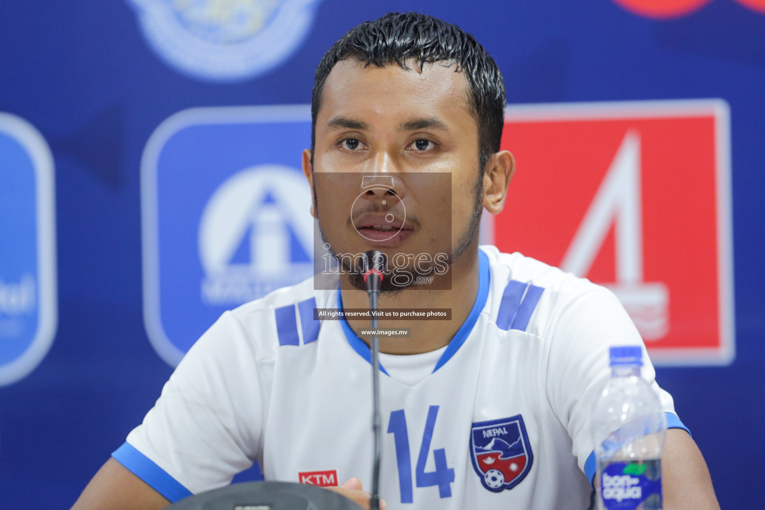 Nepal vs Sri Lanka in SAFF Championship 2021 held on 4th October 2021 in Galolhu National Stadium, Male', Maldives