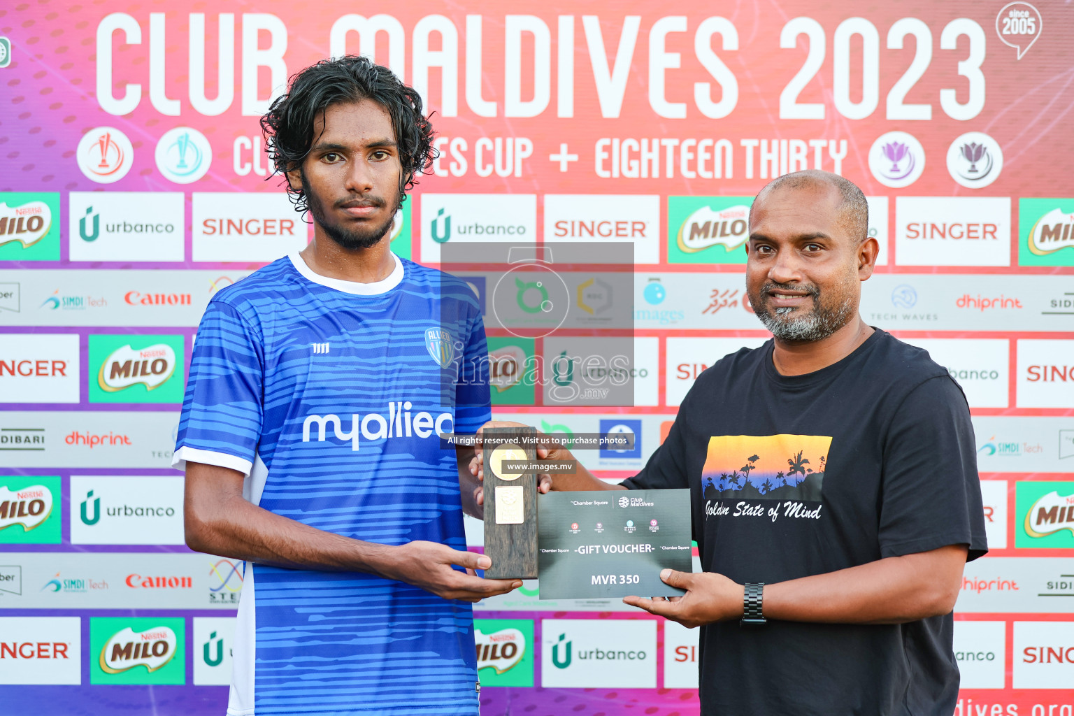 Team Allied vs Gas Club in Club Maldives Cup 2023 held in Hulhumale, Maldives, on Saturday, 22nd July 2023. Photos: Nausham Waheed / images.mv