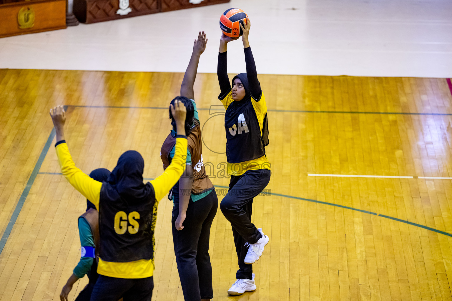 Day 1 of 25th Milo Inter-School Netball Tournament was held in Social Center at Male', Maldives on Thursday, 8th August 2024. Photos: Nausham Waheed / images.mv