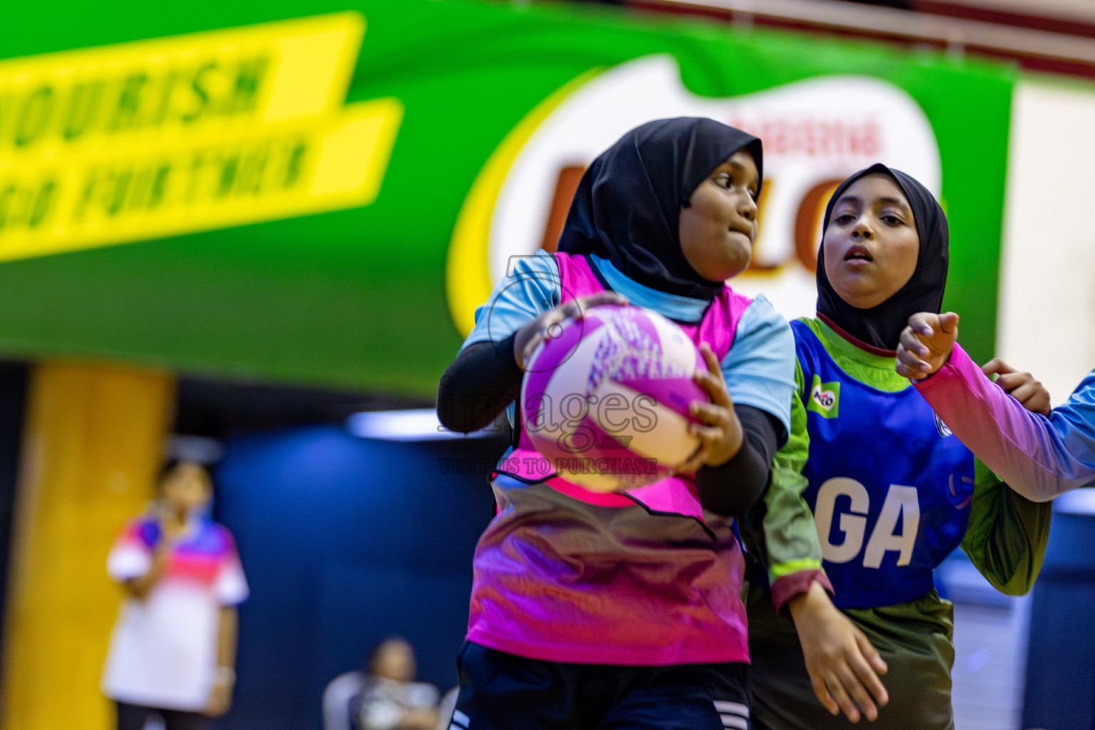 Netgen B vs Fiontti Sports Club in Day 3 of 3rd Netball Junior Championship, held at Social Center on Tuesday, 21st January 2025 . 
Photos: Hassan Simah / images.mv