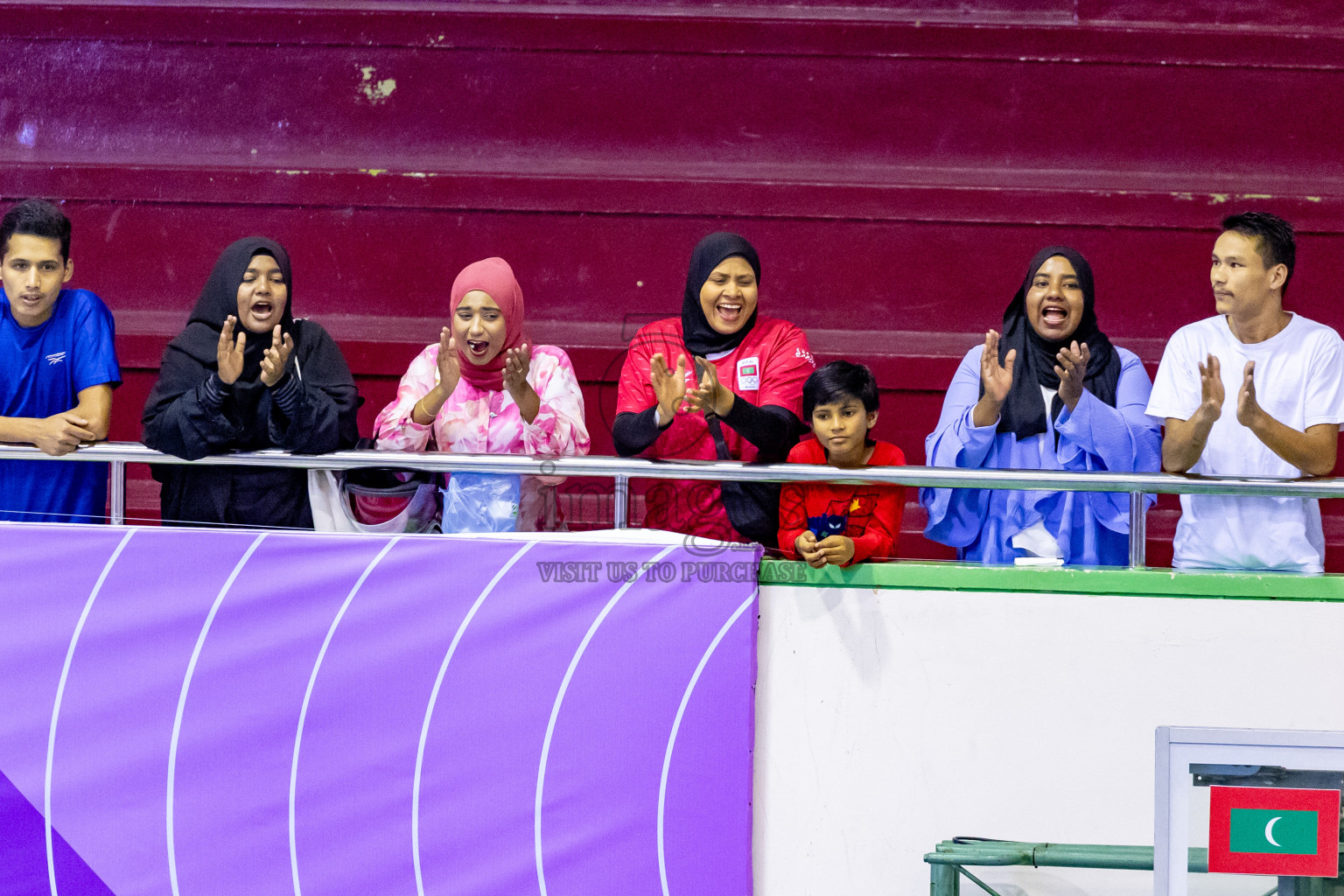 Maldives vs Sri Lanka in Day 2 of CAVA U20 Woman's Volleyball Championship 2024 was held in Social Center, Male', Maldives on 19th July 2024. Photos: Nausham Waheed / images.mv