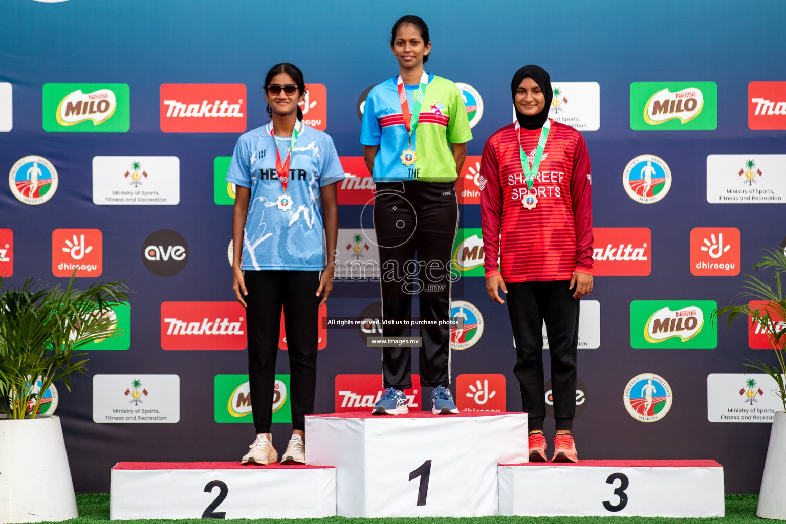 Day 2 of National Athletics Championship 2023 was held in Ekuveni Track at Male', Maldives on Friday, 24th November 2023. Photos: Hassan Simah / images.mv