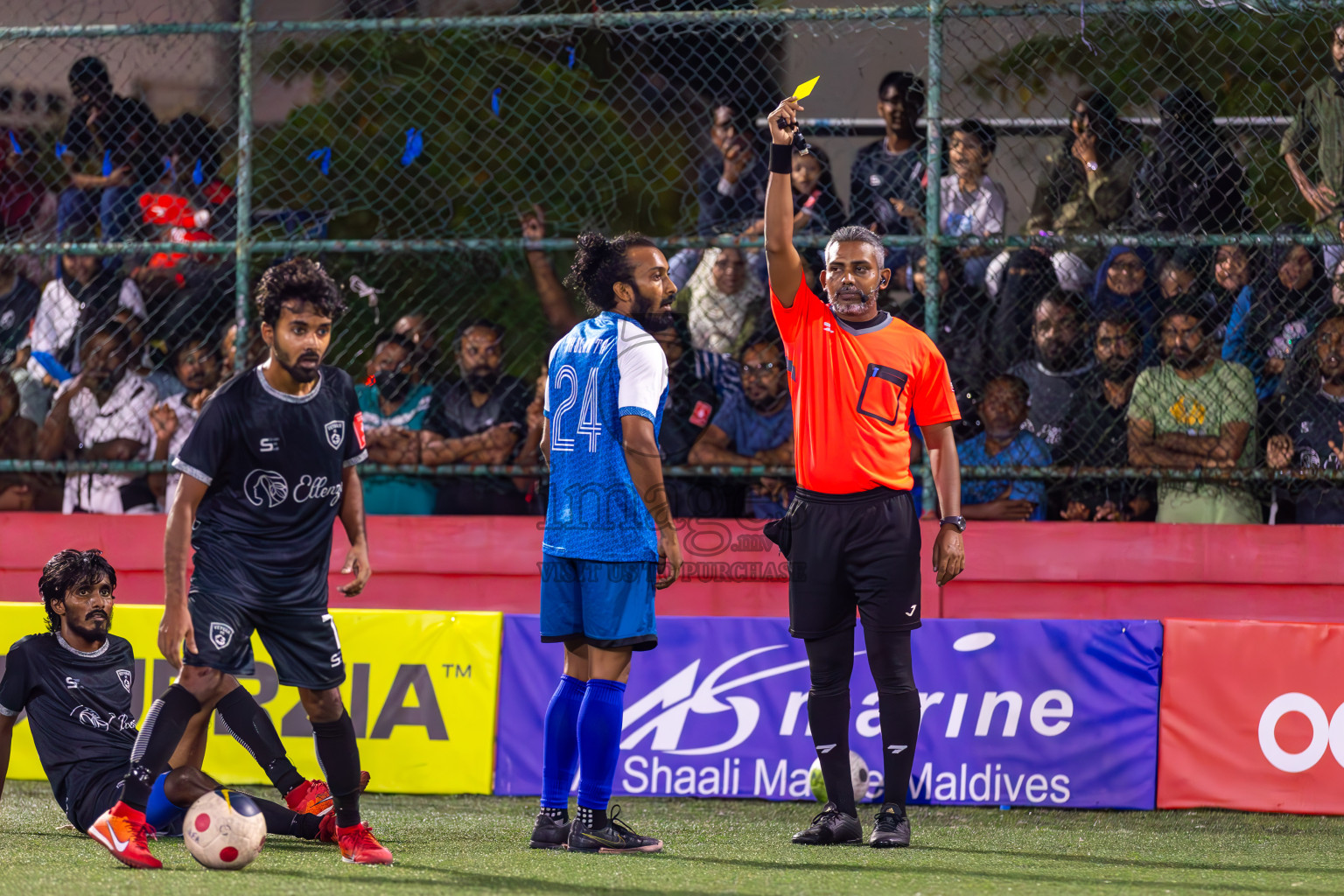 M Veyvah vs M Mulah in Day 22 of Golden Futsal Challenge 2024 was held on Monday , 5th February 2024 in Hulhumale', Maldives
Photos: Ismail Thoriq / images.mv