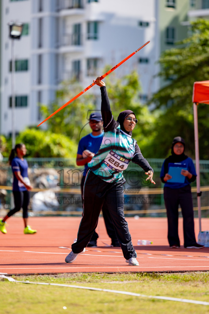 Day 4 of MWSC Interschool Athletics Championships 2024 held in Hulhumale Running Track, Hulhumale, Maldives on Tuesday, 12th November 2024. Photos by: Nausham Waheed / Images.mv