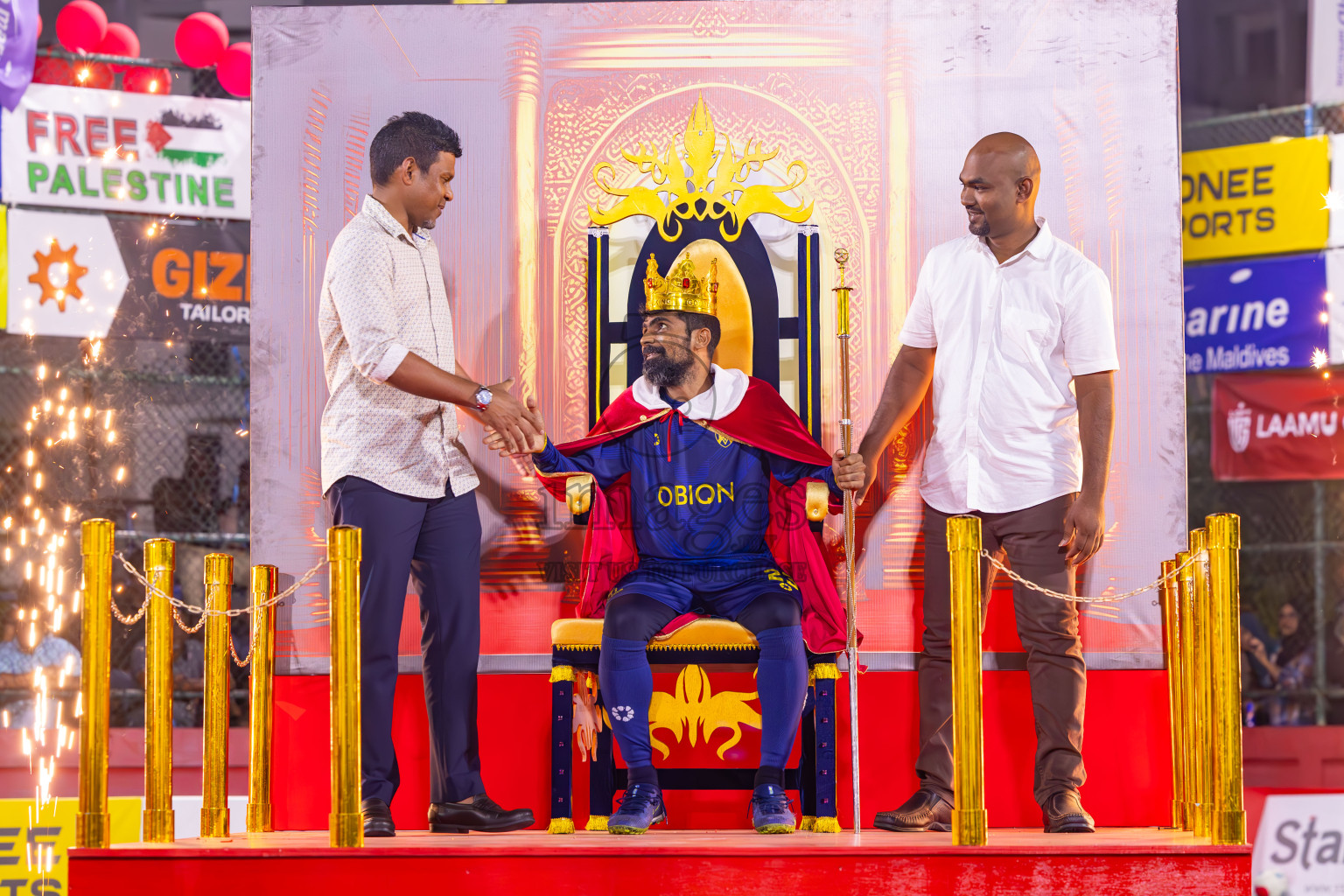 B Eydhafushi vs L Gan in the Final of Golden Futsal Challenge 2024 was held on Thursday, 7th March 2024, in Hulhumale', Maldives 
Photos: Ismail Thoriq / images.mv