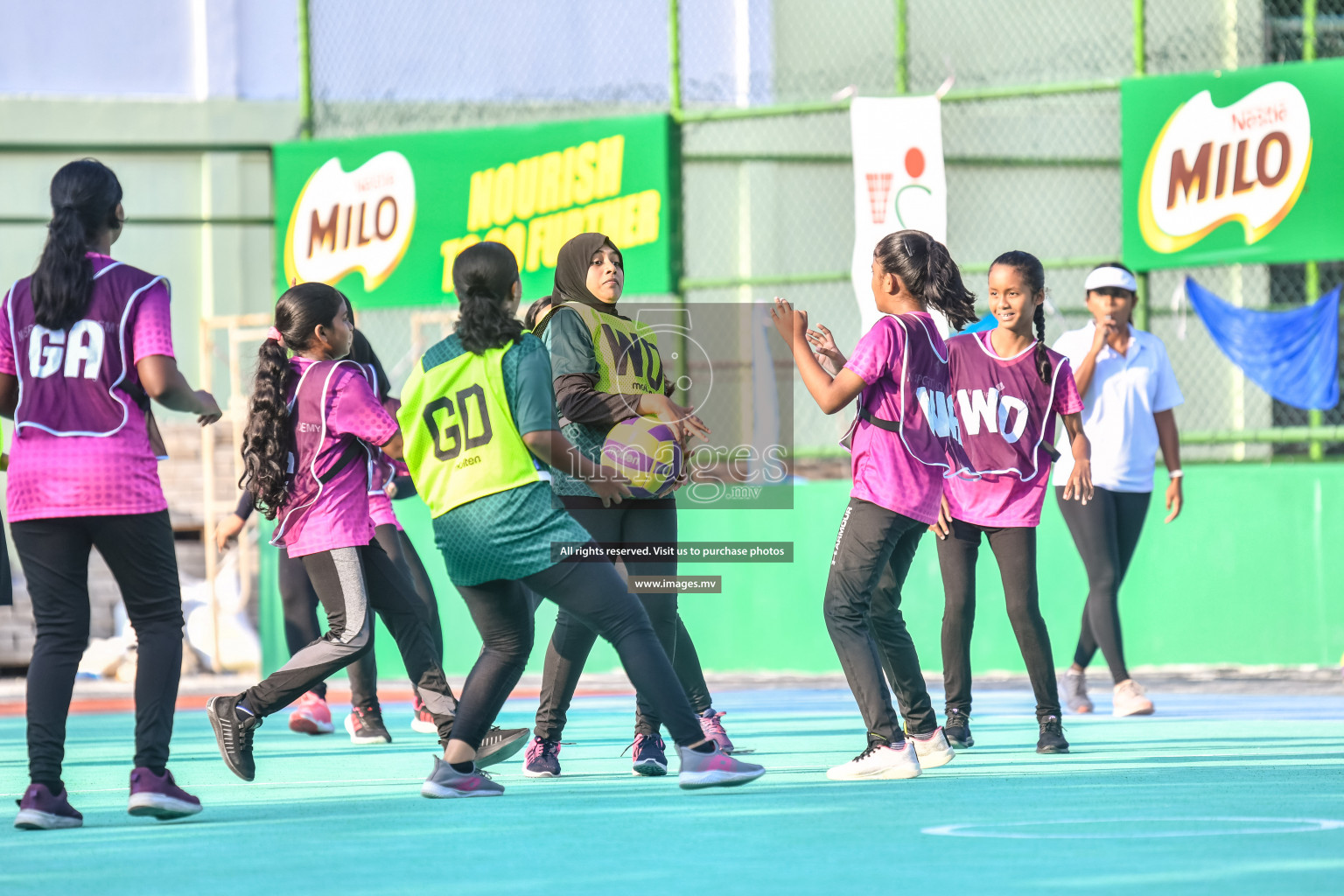 Day 7 of Junior Netball Championship 2022 on 11th March 2022 held in Male', Maldives. Photos by Nausham Waheed